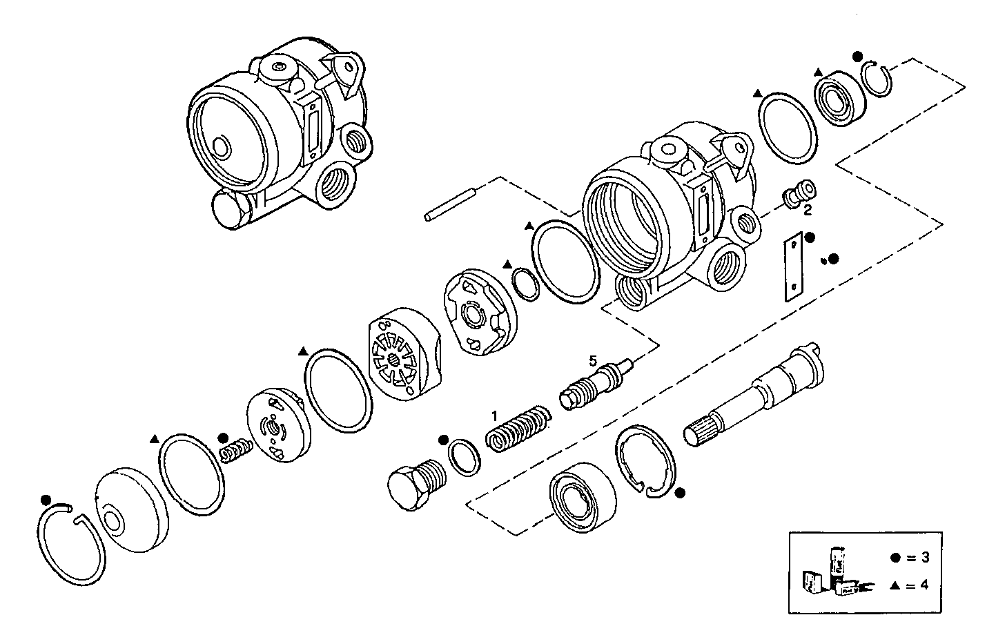 FRONT HYDRAULIC PUMP ZF - 8141i07.01 8141i07 parts diagram