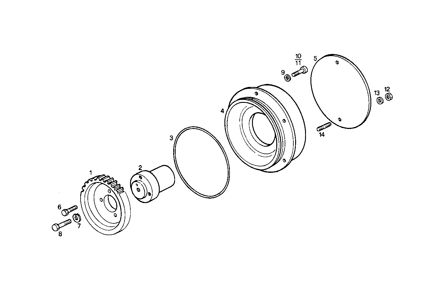 PREARRANGEMENT DRIVE HYDRAULIC PUMP BRUENINGHAUS - 8291SRM75.32A003 8291SRM75 parts diagram