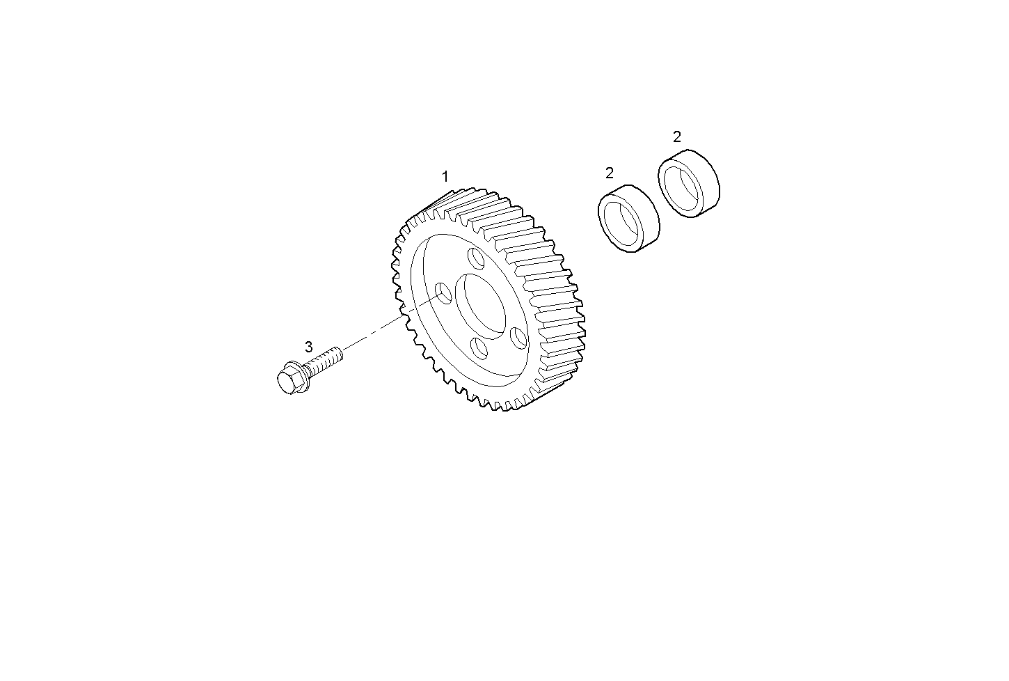 PTO ARRANGEMENT - C13ENTD20.00 CURSOR 13 - TIER 2 parts diagram