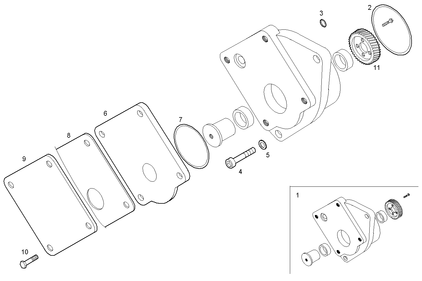 PTO ARRANGEMENT - C87ENTX20.00 CURSOR 9 - TIER 3 parts diagram