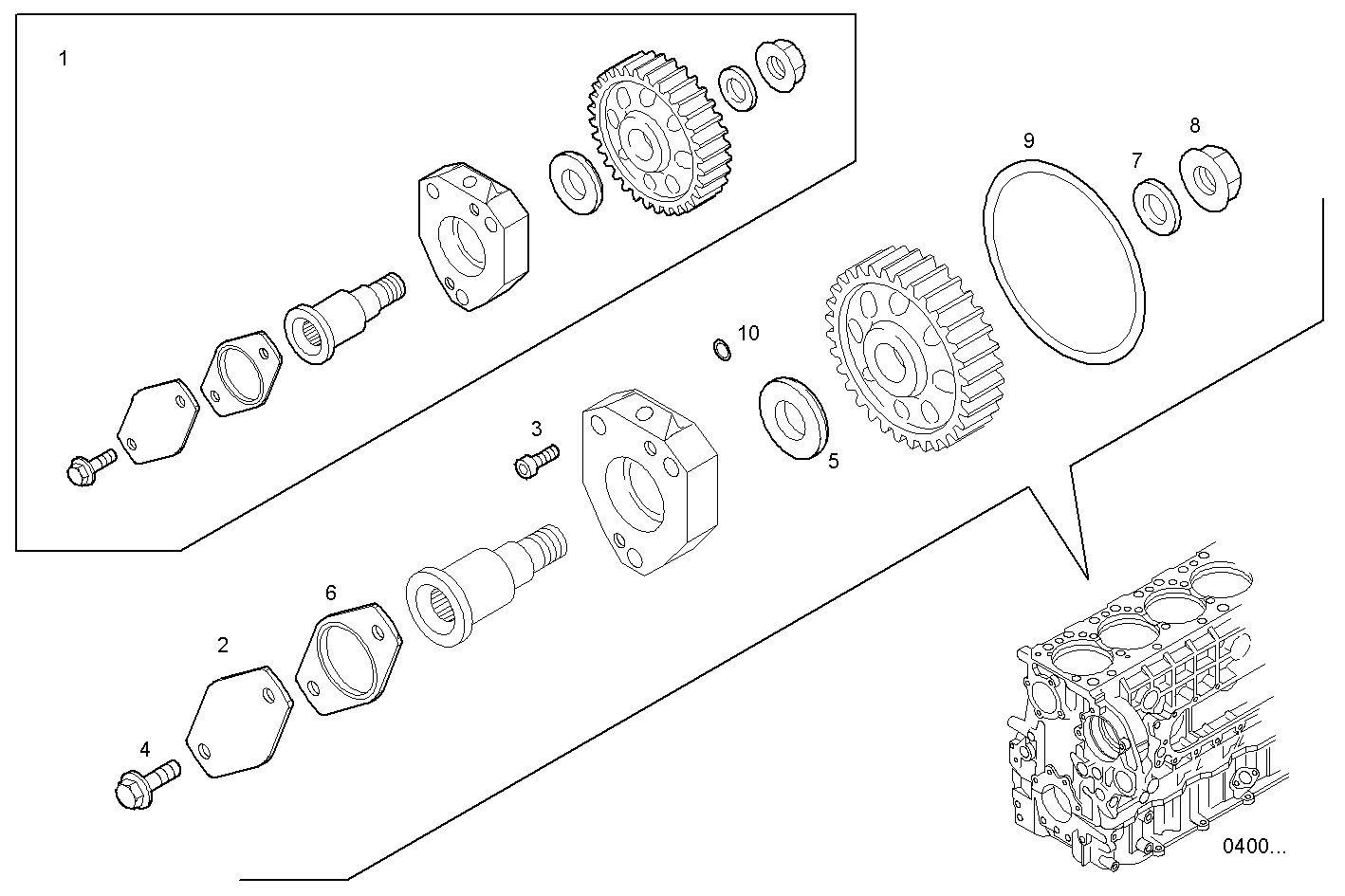 ARRANGED FOR HYDRAULIC PUMP - C87ENTX20.00A802 CURSOR 9 - TIER 3 parts diagram