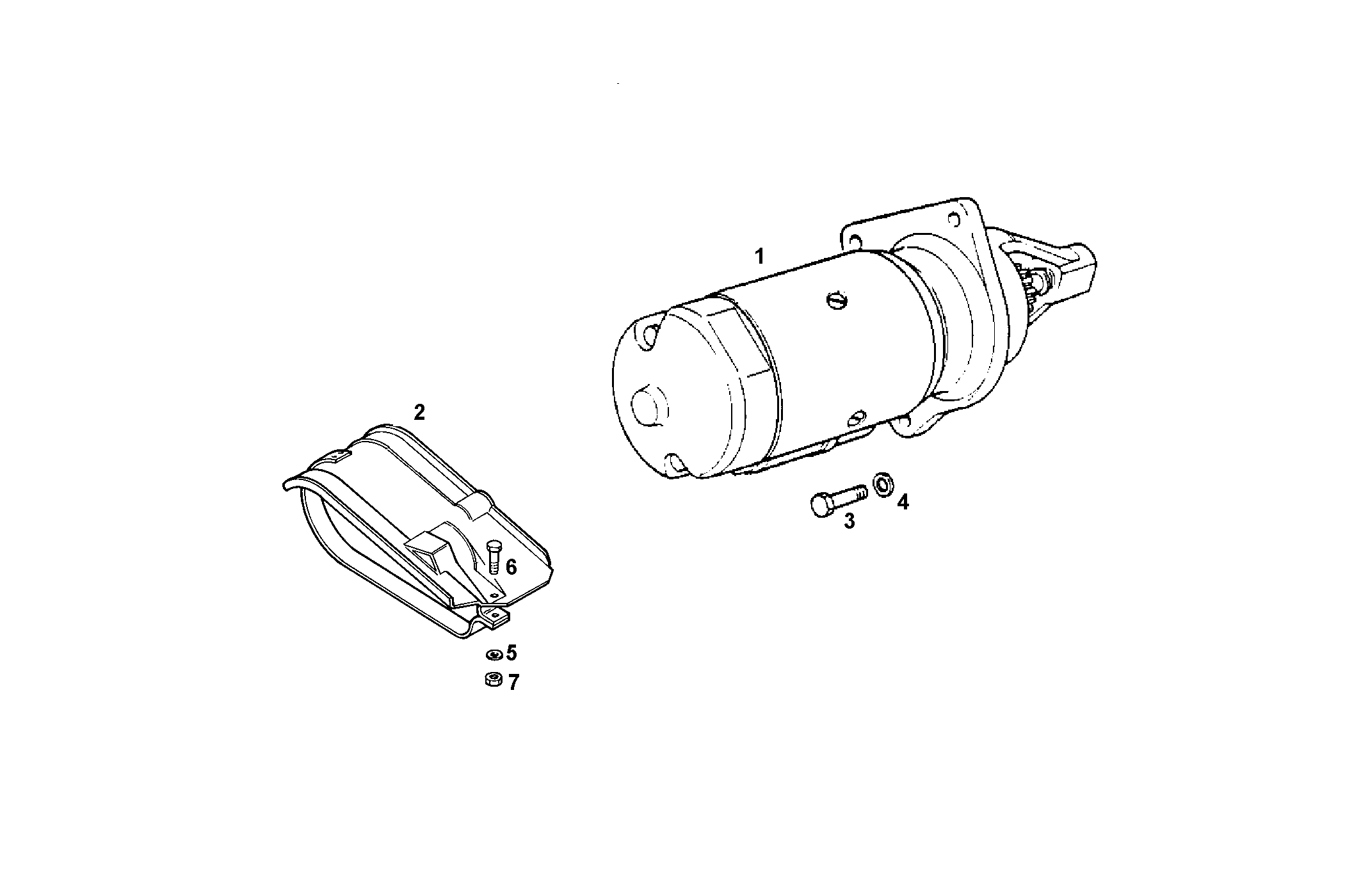 STARTER MOTOR - 24V - 8035E00.00 8035E00 parts diagram