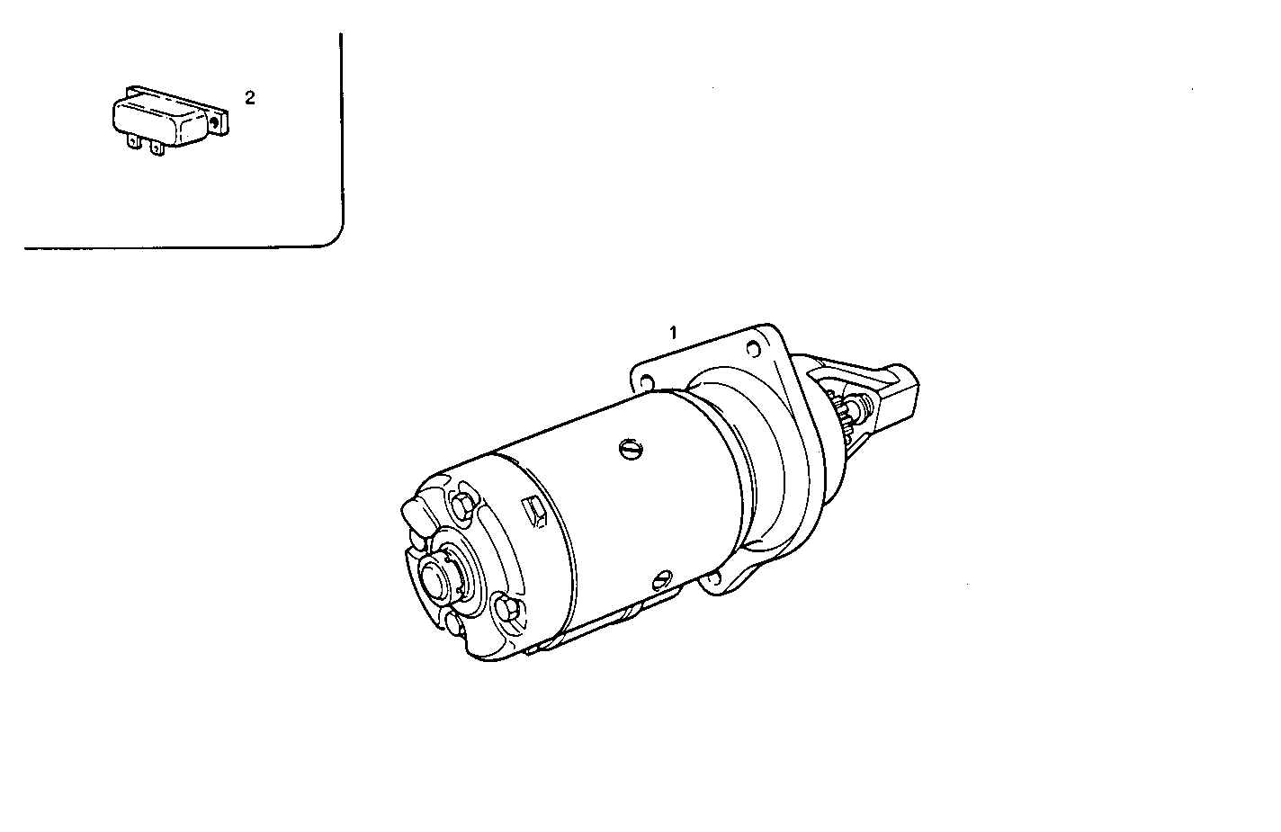 STARTER MOTOR - 24V - 8065M12.21 8065M12 parts diagram