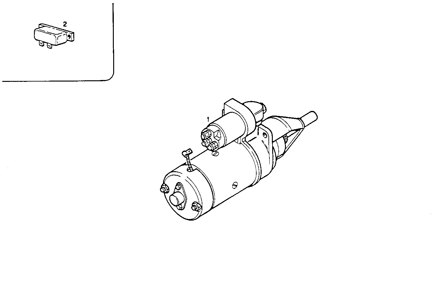 STARTER MOTOR - 12V - 8041M08.40 8041M08 parts diagram
