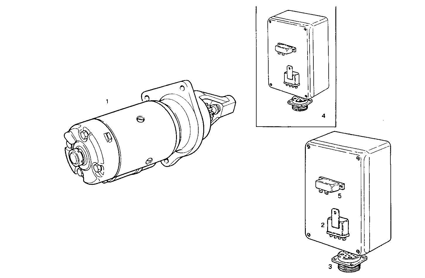 STARTER MOTOR - 12V - 8361SRM40.00 8361SRM40 parts diagram