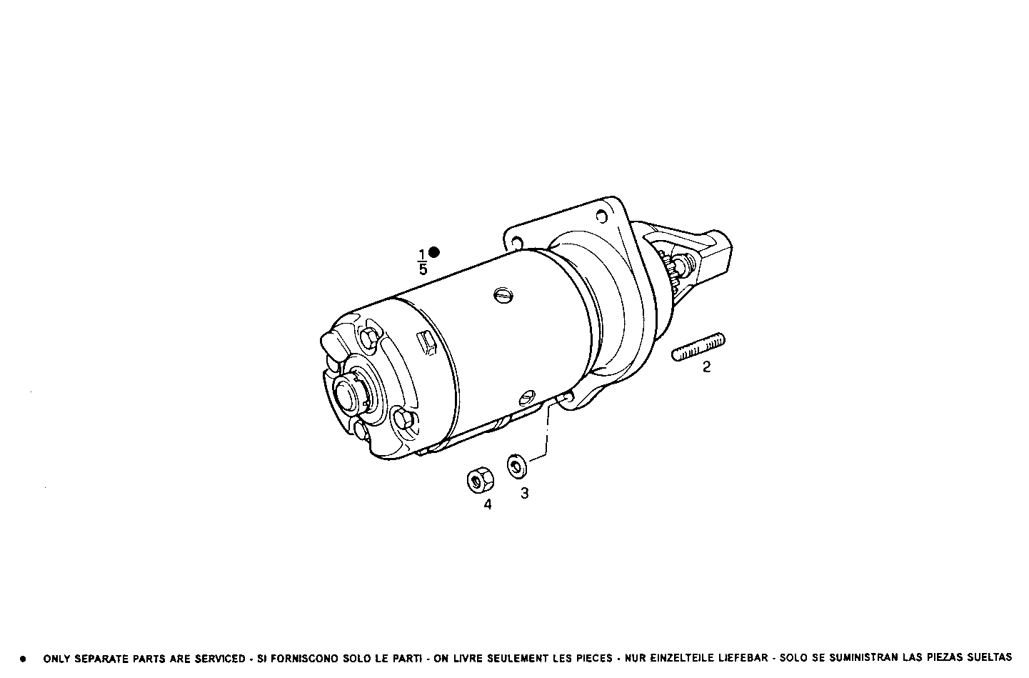 STARTER MOTOR parts diagram