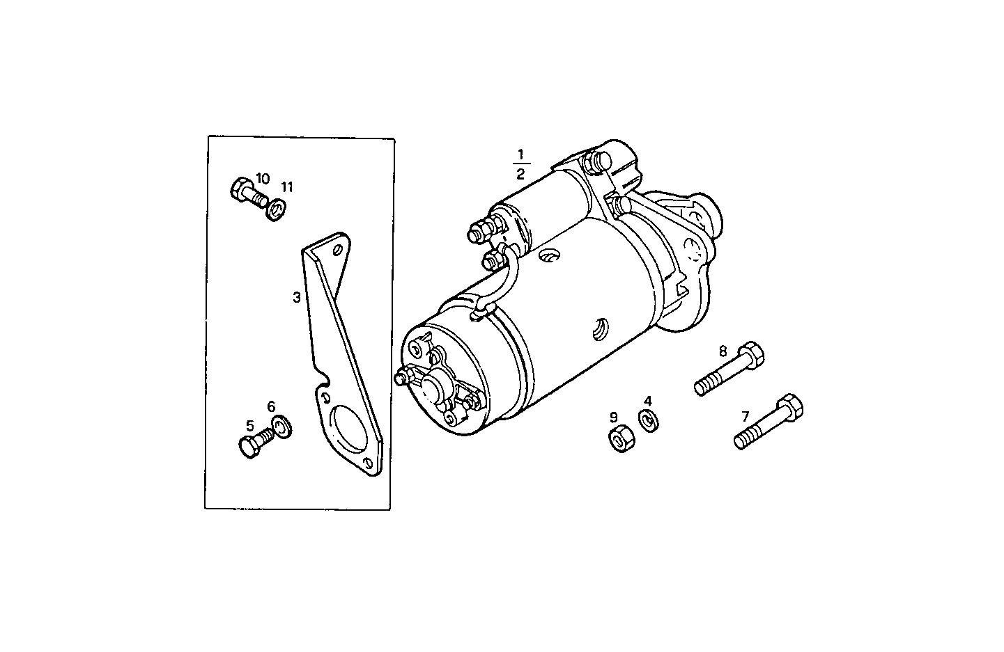 STARTER MOTOR - 12V - 8141C67.03A005 8141C67 parts diagram