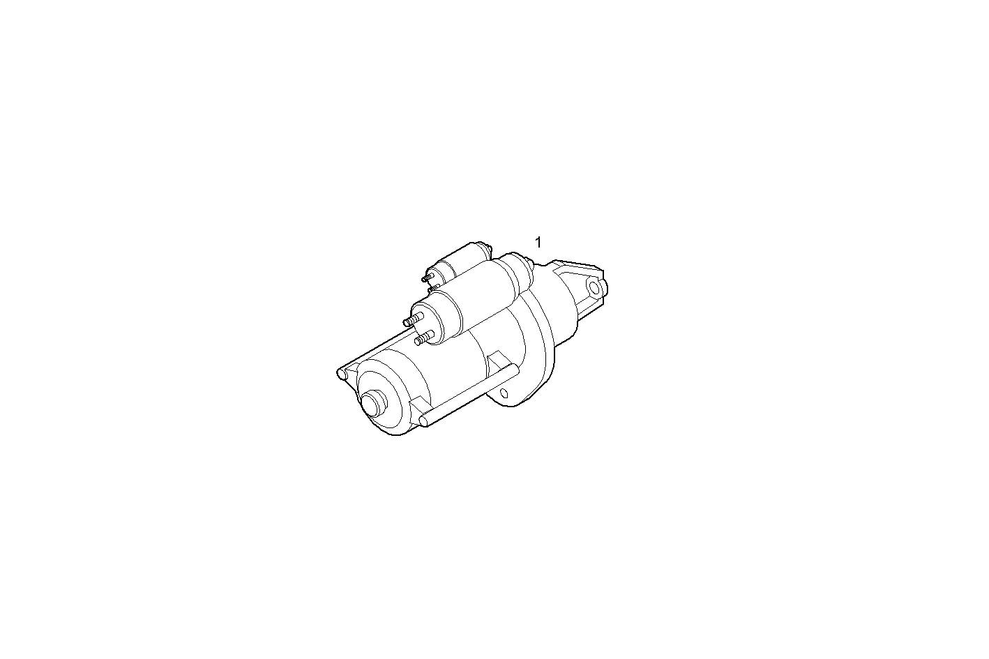STARTER MOTOR - N40ENTD20.00 NEF 4 electron. - TIER 2 parts diagram