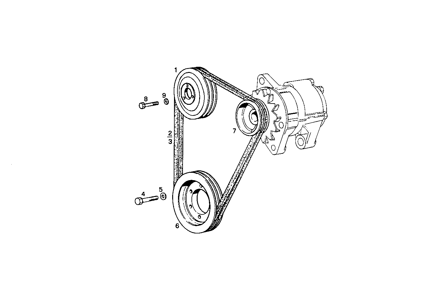 FRONT DRIVE WITH 2 BELTS - 8041C05.06 8041C05 parts diagram