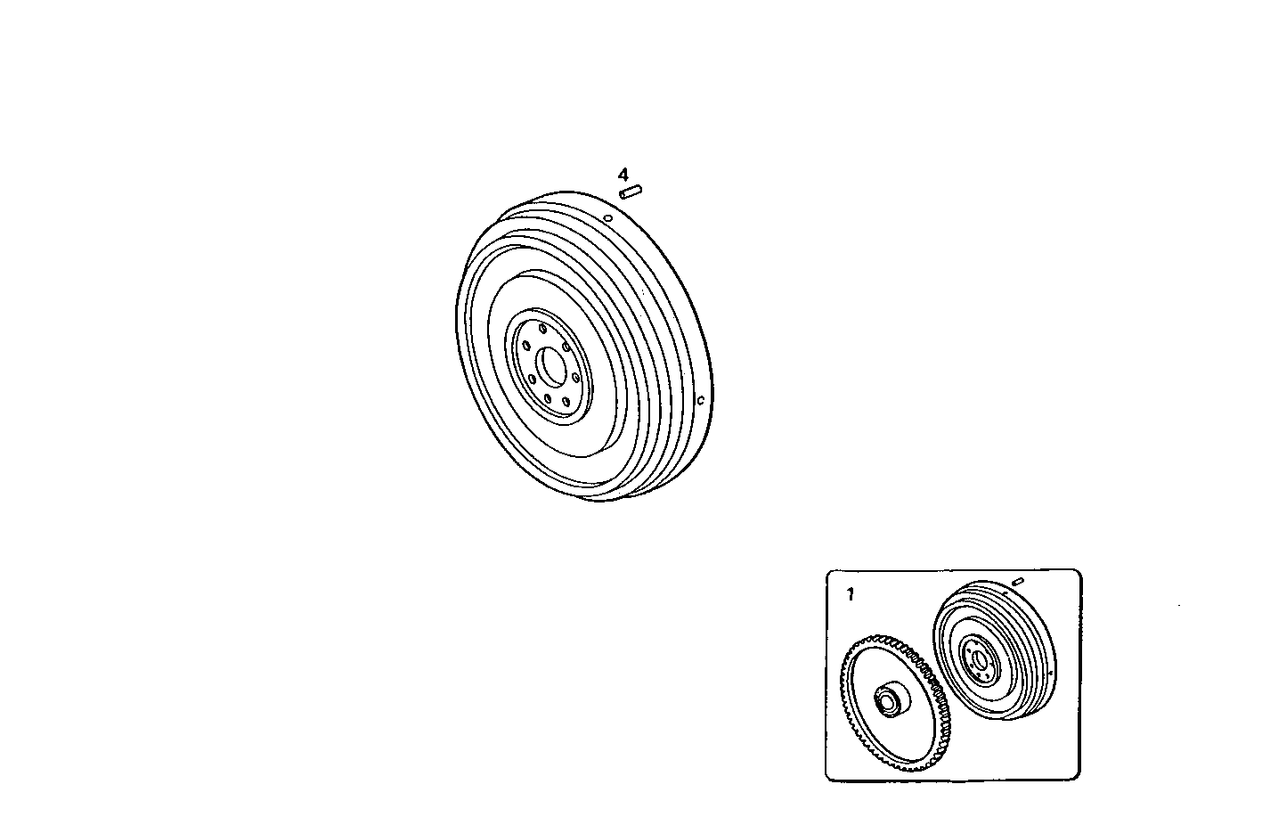 FLYWHEEL ARRANGED FOR AUTOMOTIVE CLUTCH - 8141SRC20.00 8141SRC20 parts diagram