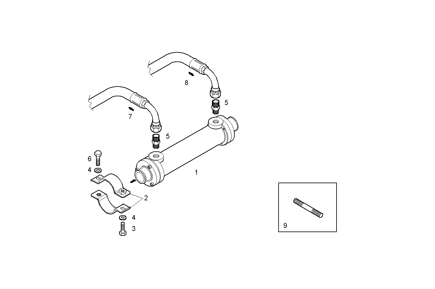ARRANGED FOR TECHNODRIVE MARINE GEAR - N67MNAM15.01 NEF 6 mechanic. parts diagram