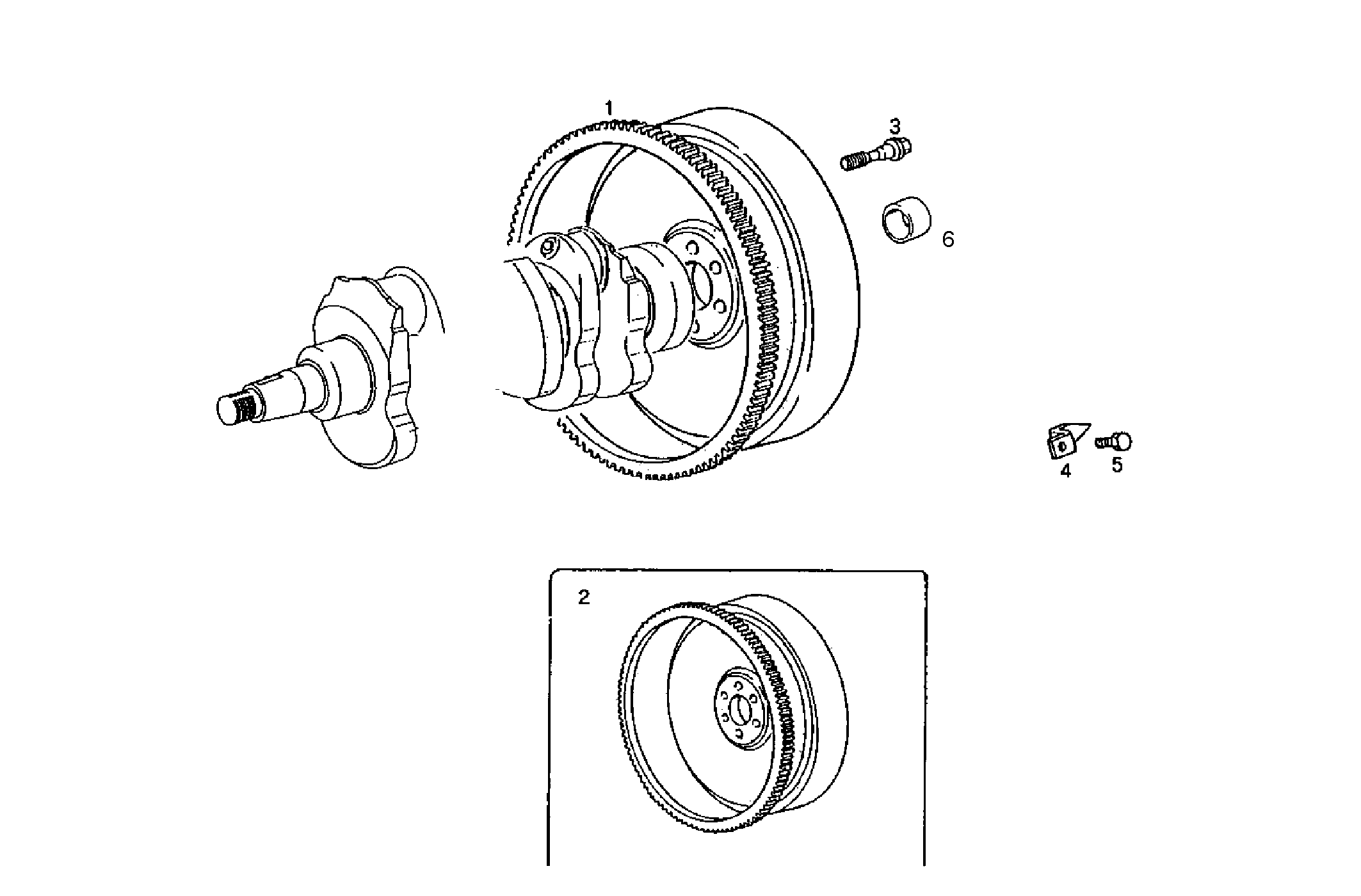 FLYWHEEL ARRANGED FOR TRANSMISSION - 8045SE00.50 8045SE00 parts diagram