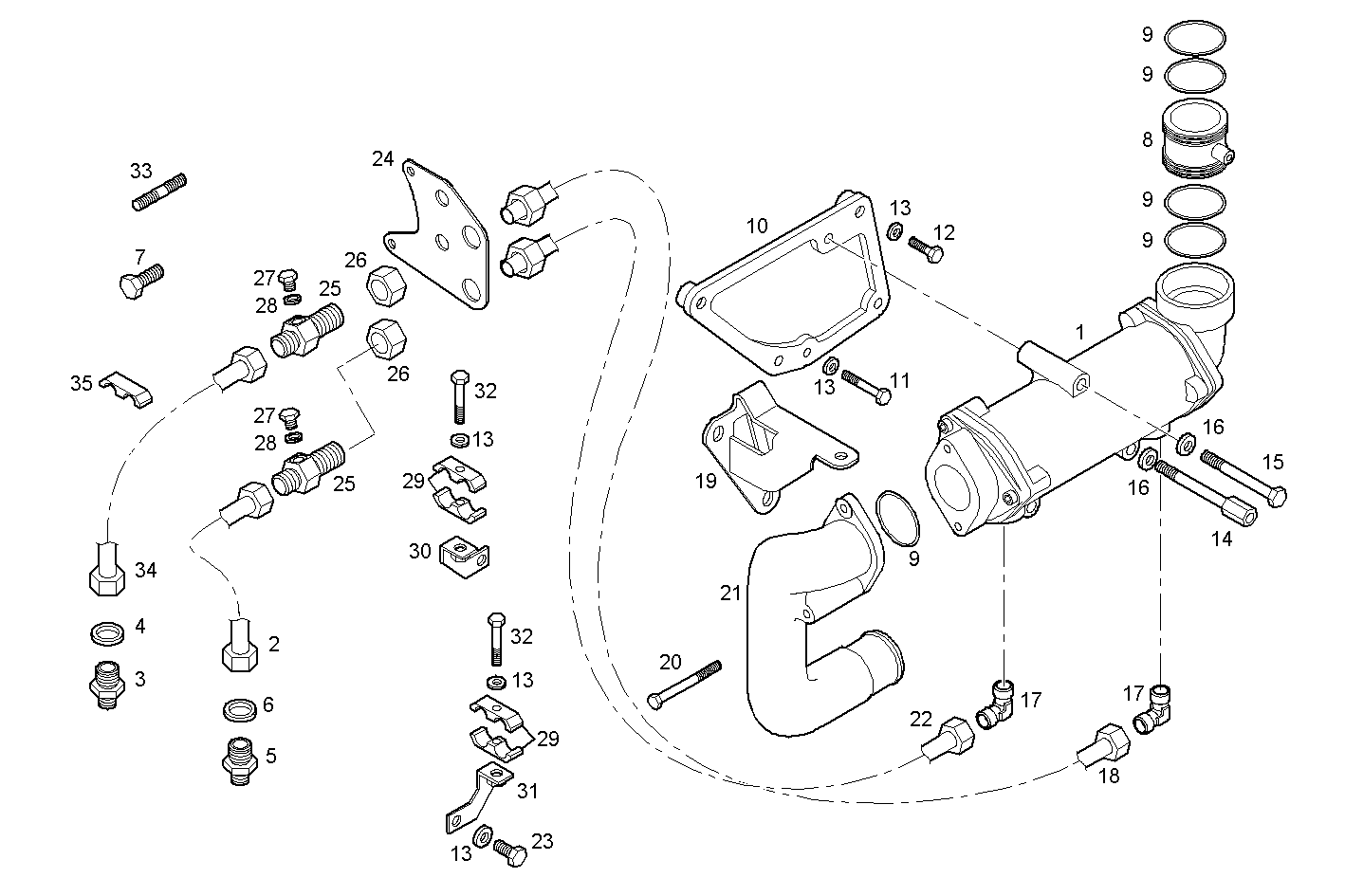 ARRANGED FOR GEAR MG - C78ENTM50.10 CURSOR 8 parts diagram