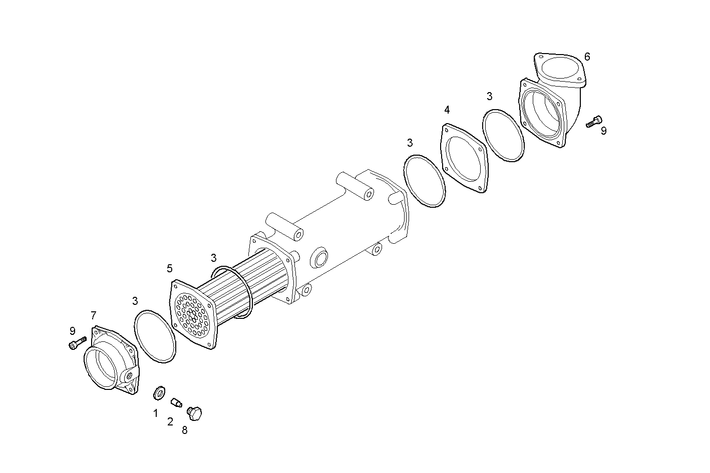 ARRANGED FOR GEAR ZF - C13ENTM50.10 CURSOR 13 parts diagram