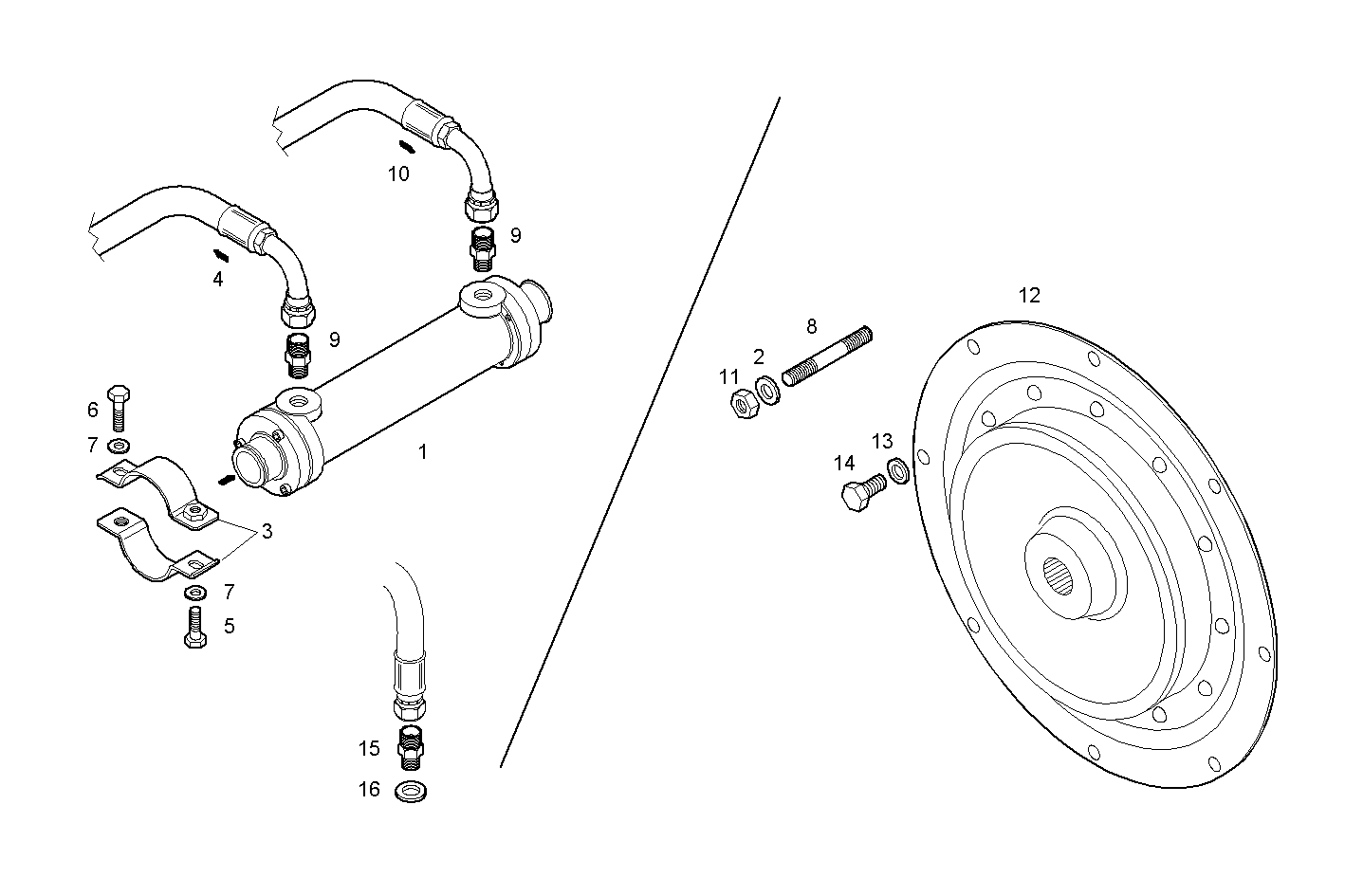 FLYWHEEL ARRANGEMENT - N67MNAM15.01 NEF 6 mechanic. parts diagram
