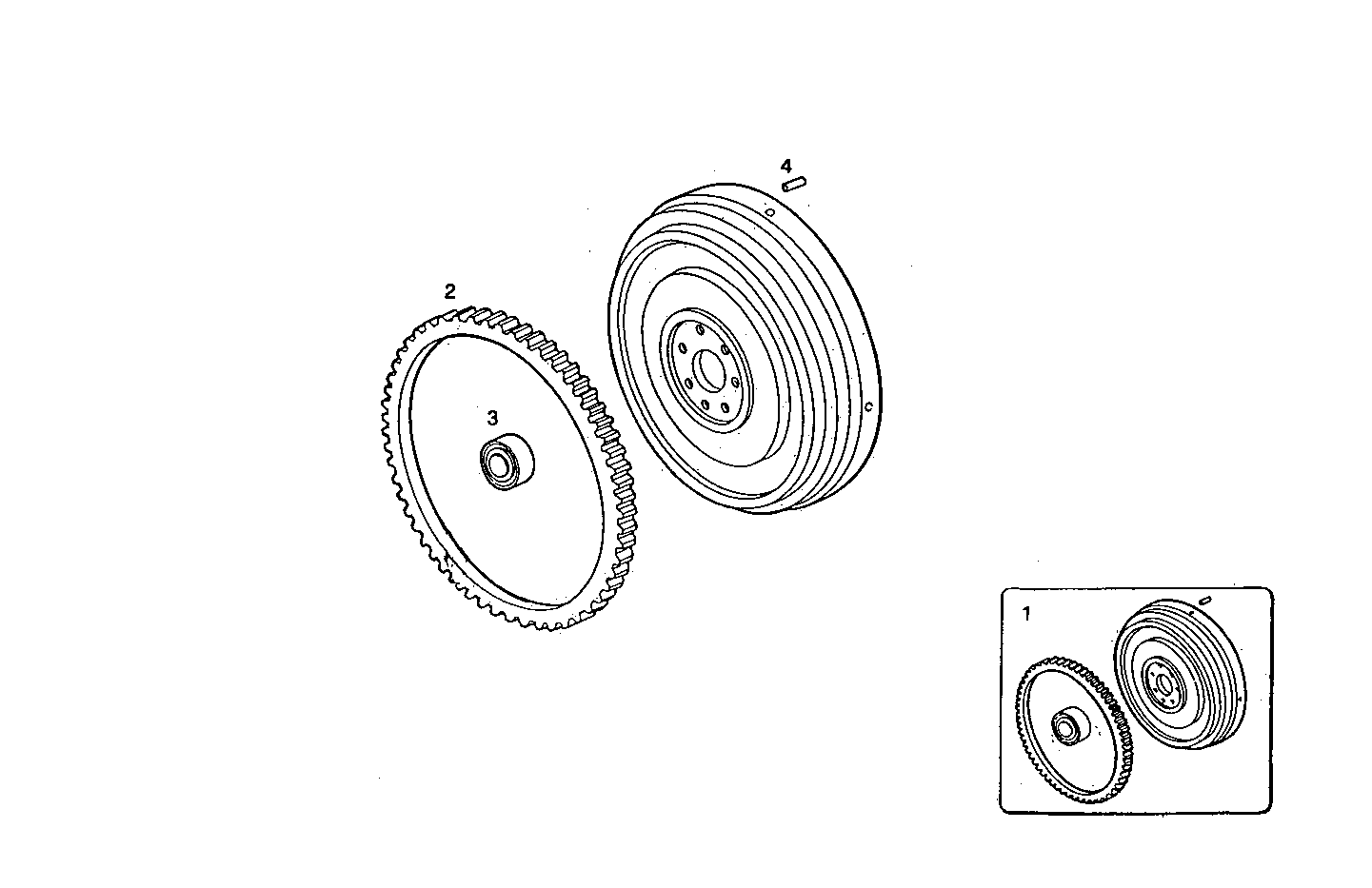 FLYWHEEL ARRANGED FOR AUTOMOTIVE CLUTCH - 8141C67.03A005 8141C67 parts diagram