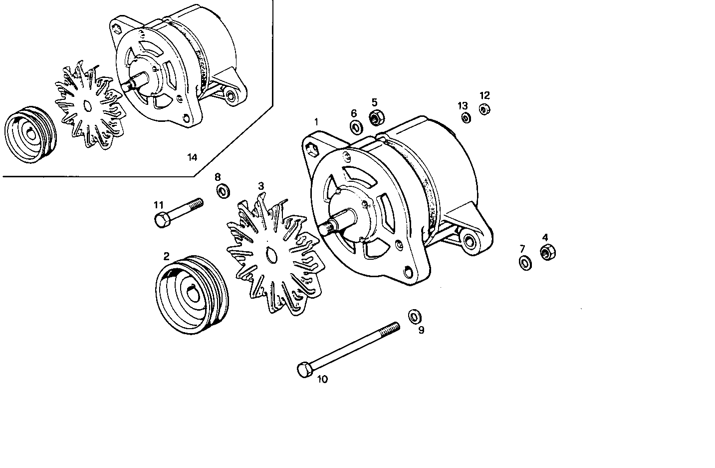 SELF-REGULATED ALTERNATOR - 8045SU00.00A800 8045SU00 parts diagram