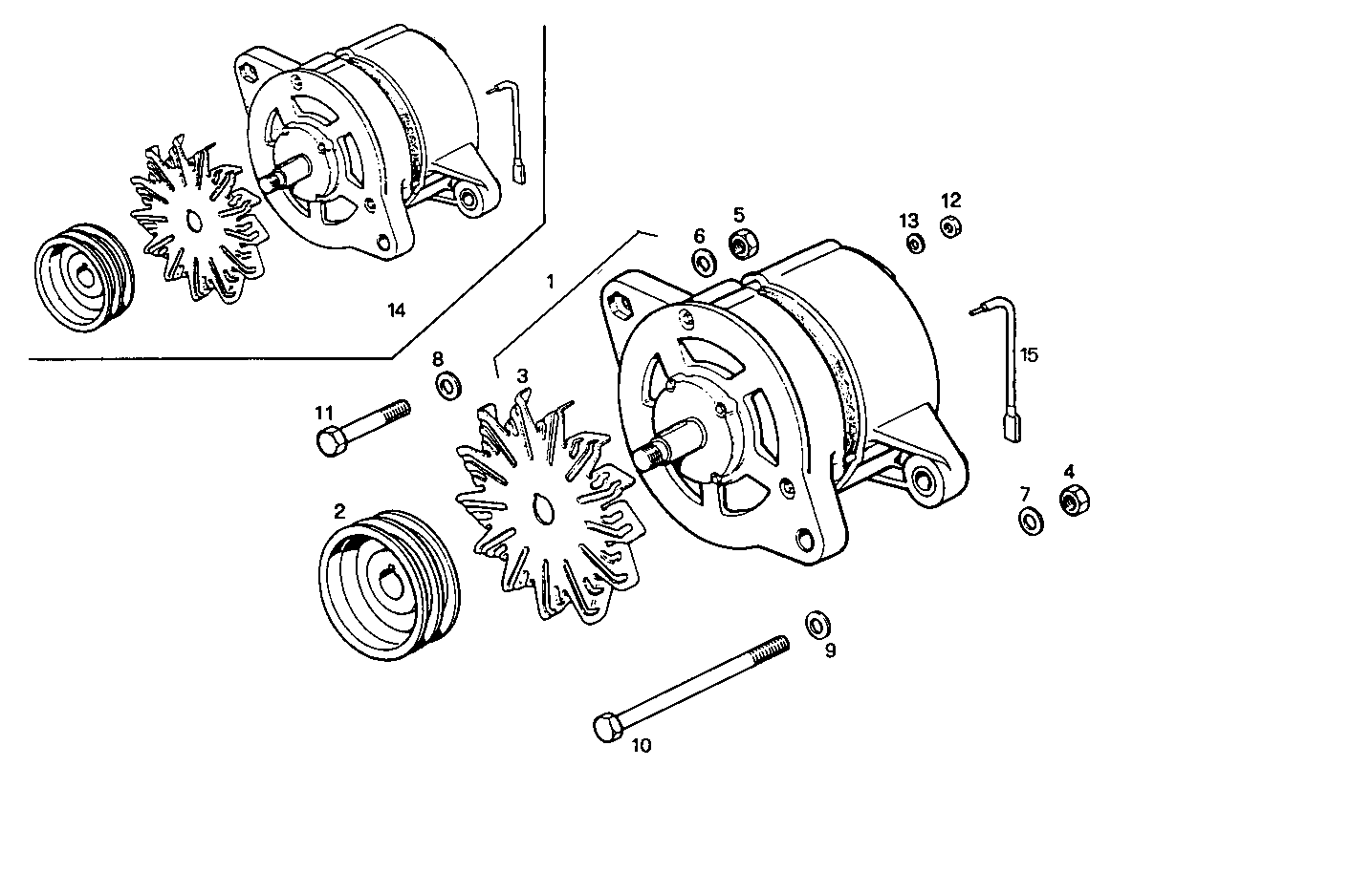 SELF-REGULATED ALTERNATOR - 8065SU07.05 8065SU07 parts diagram