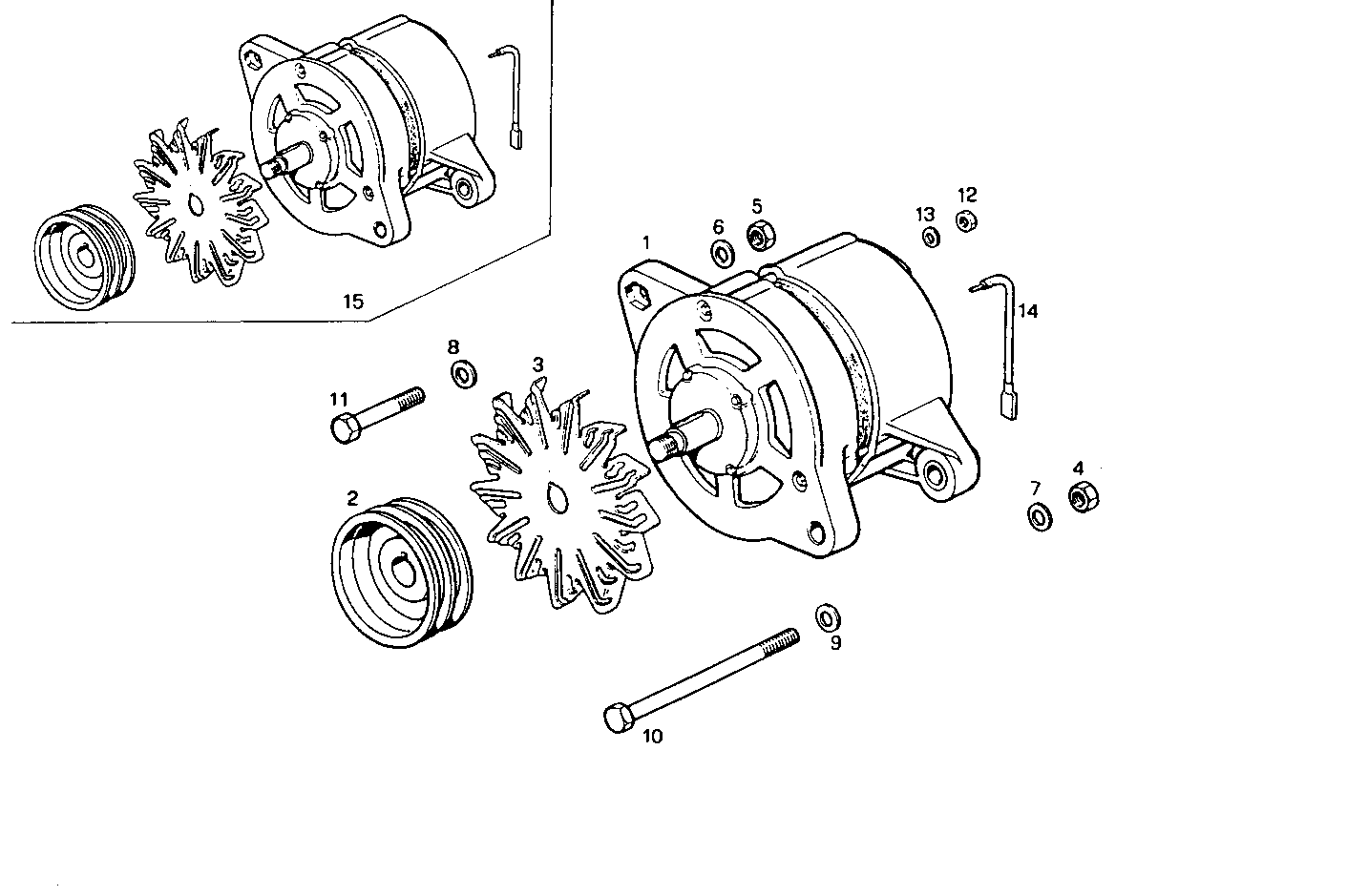 SELF-REGULATED ALTERNATOR - 8045E00.00 8045E00 parts diagram
