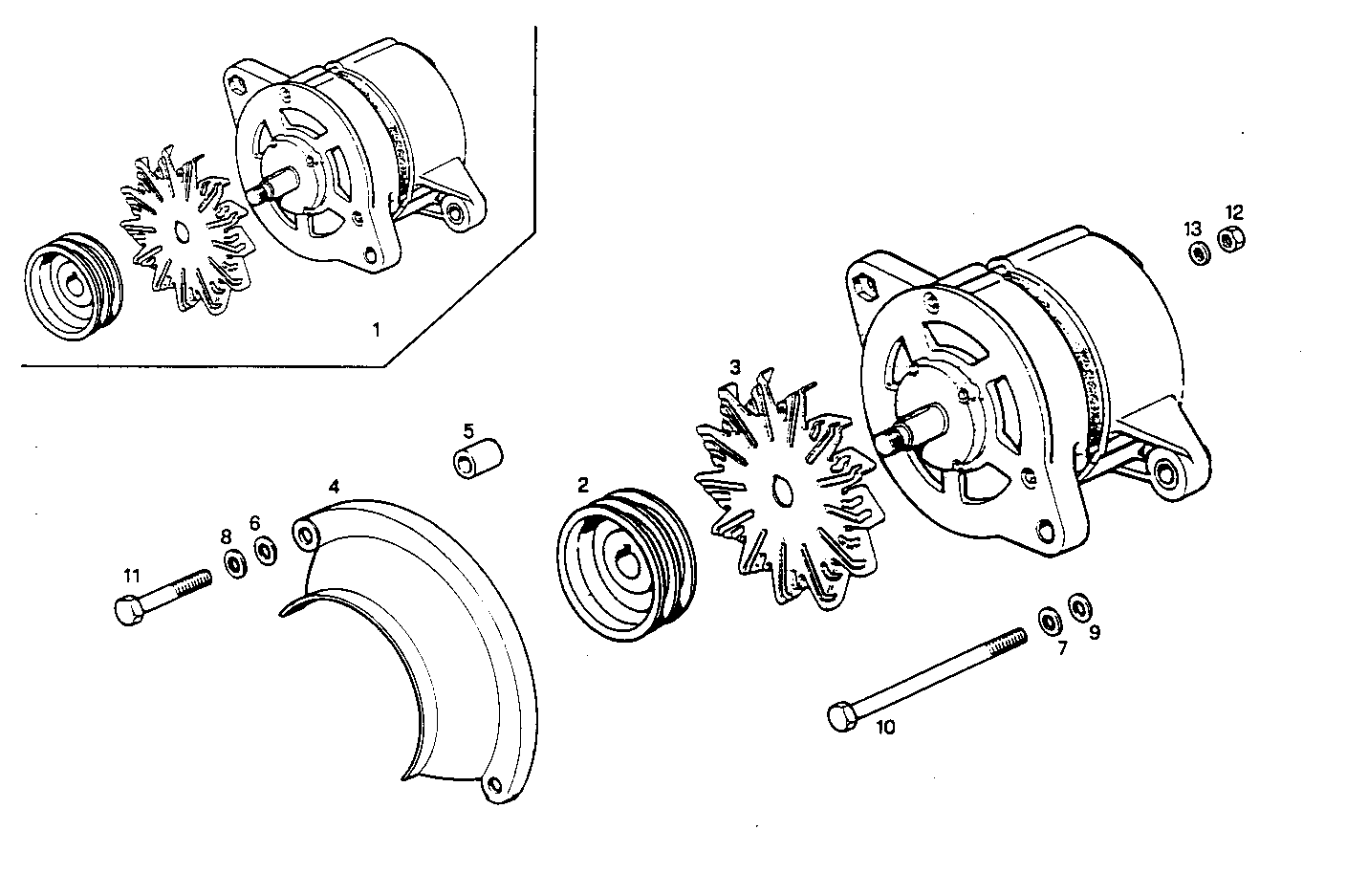 SELF-REGULATED ALTERNATOR - 8041Si25.55 8041Si25 parts diagram