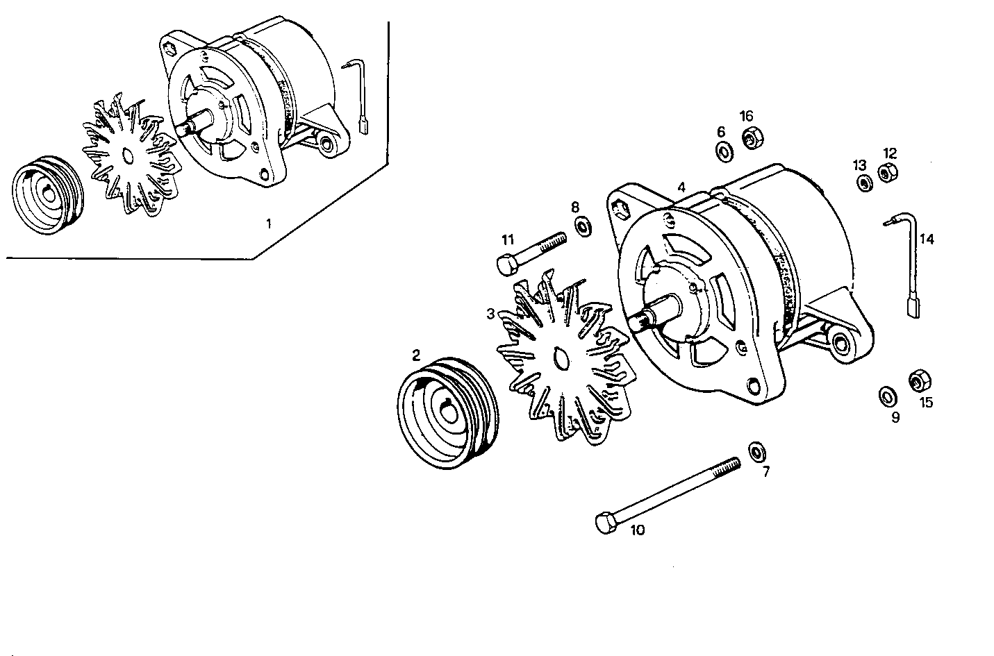 SELF-REGULATED ALTERNATOR - 8041Si25.05 8041Si25 parts diagram