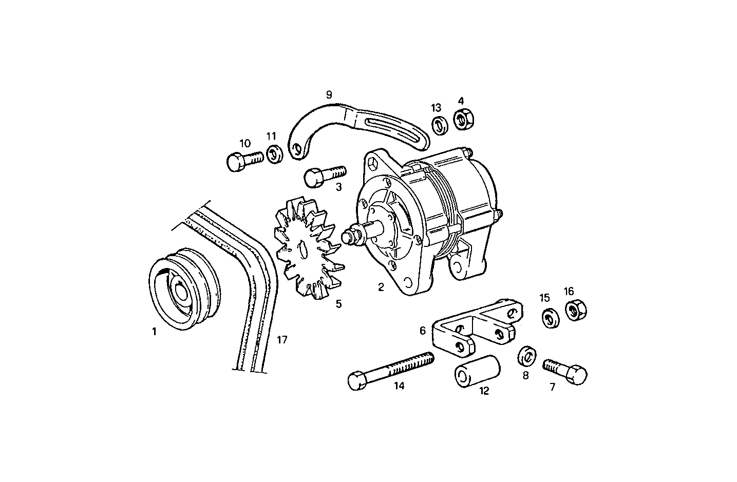 SELF-REGULATED ALTERNATOR parts diagram
