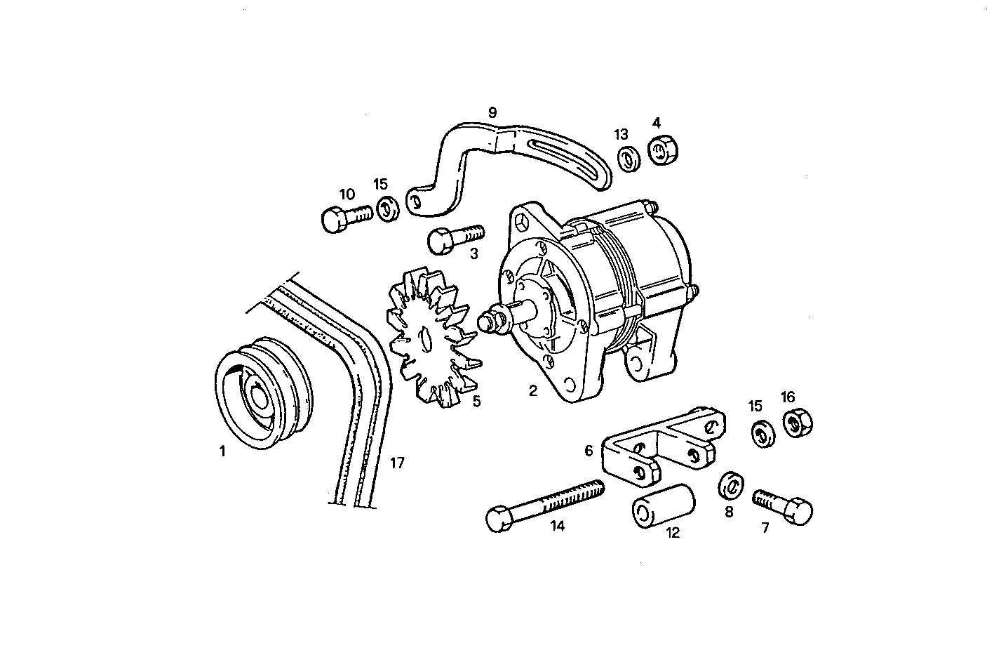 SELF-REGULATED ALTERNATOR parts diagram