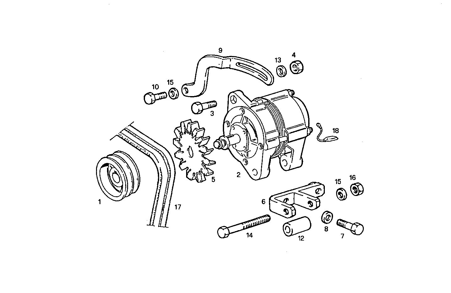 SELF-REGULATED ALTERNATOR - 7675i10.05 7675i10 parts diagram