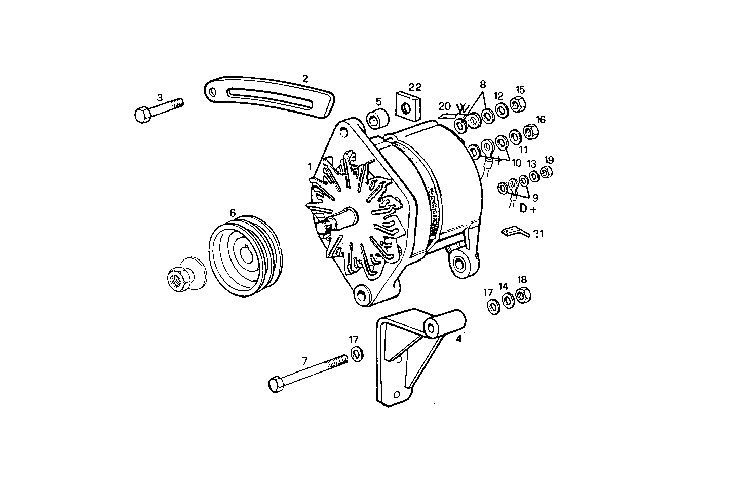 SELF-REGULATED ALTERNATOR - 8361SM21.01 8361SM21 parts diagram