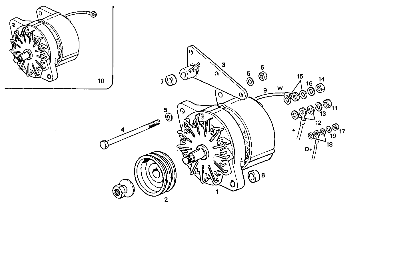 SELF-REGULATED ALTERNATOR - 8460SRE10.00 8460SRE10 parts diagram
