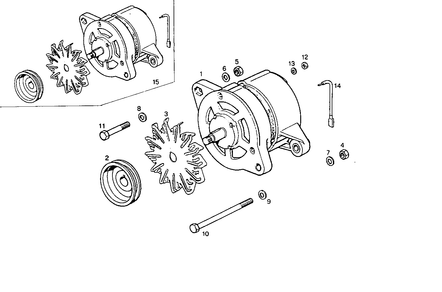SELF-REGULATED ALTERNATOR - 8035E00.00 8035E00 parts diagram