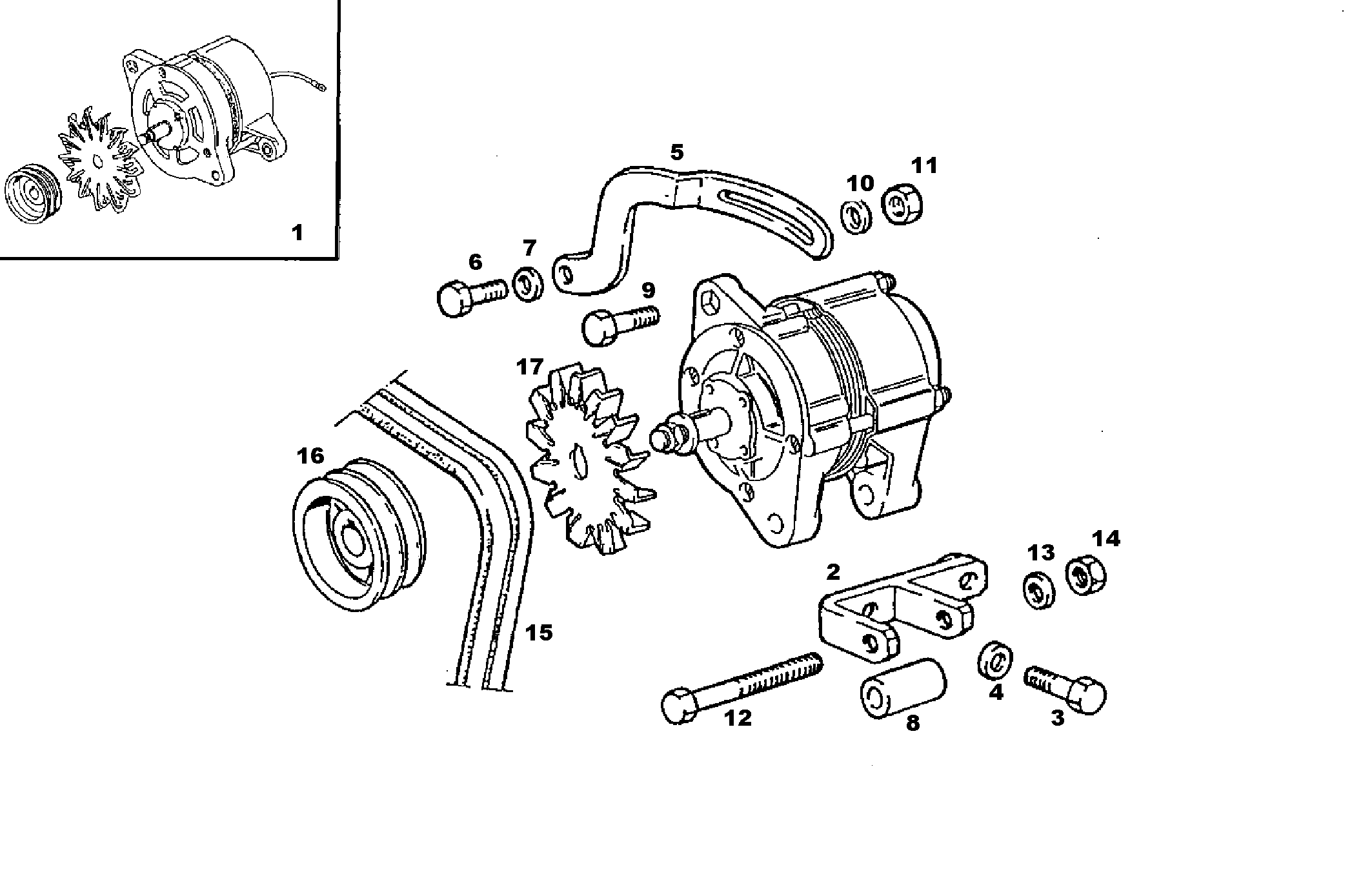SELF-REGULATED ALTERNATOR - GE7675G86.05A71E GE7675G86 parts diagram