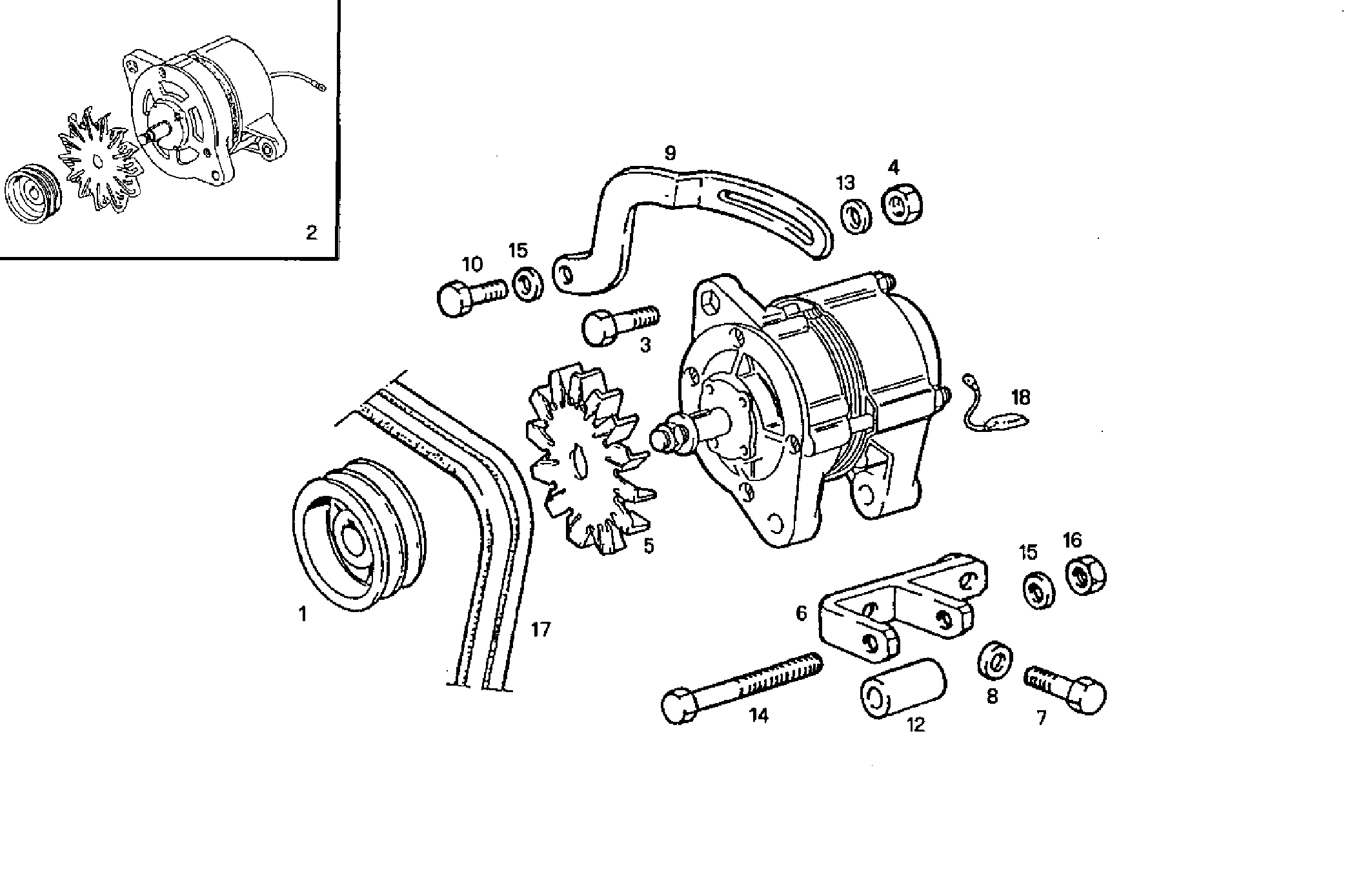 SELF-REGULATED ALTERNATOR - 7675i10.05 7675i10 parts diagram