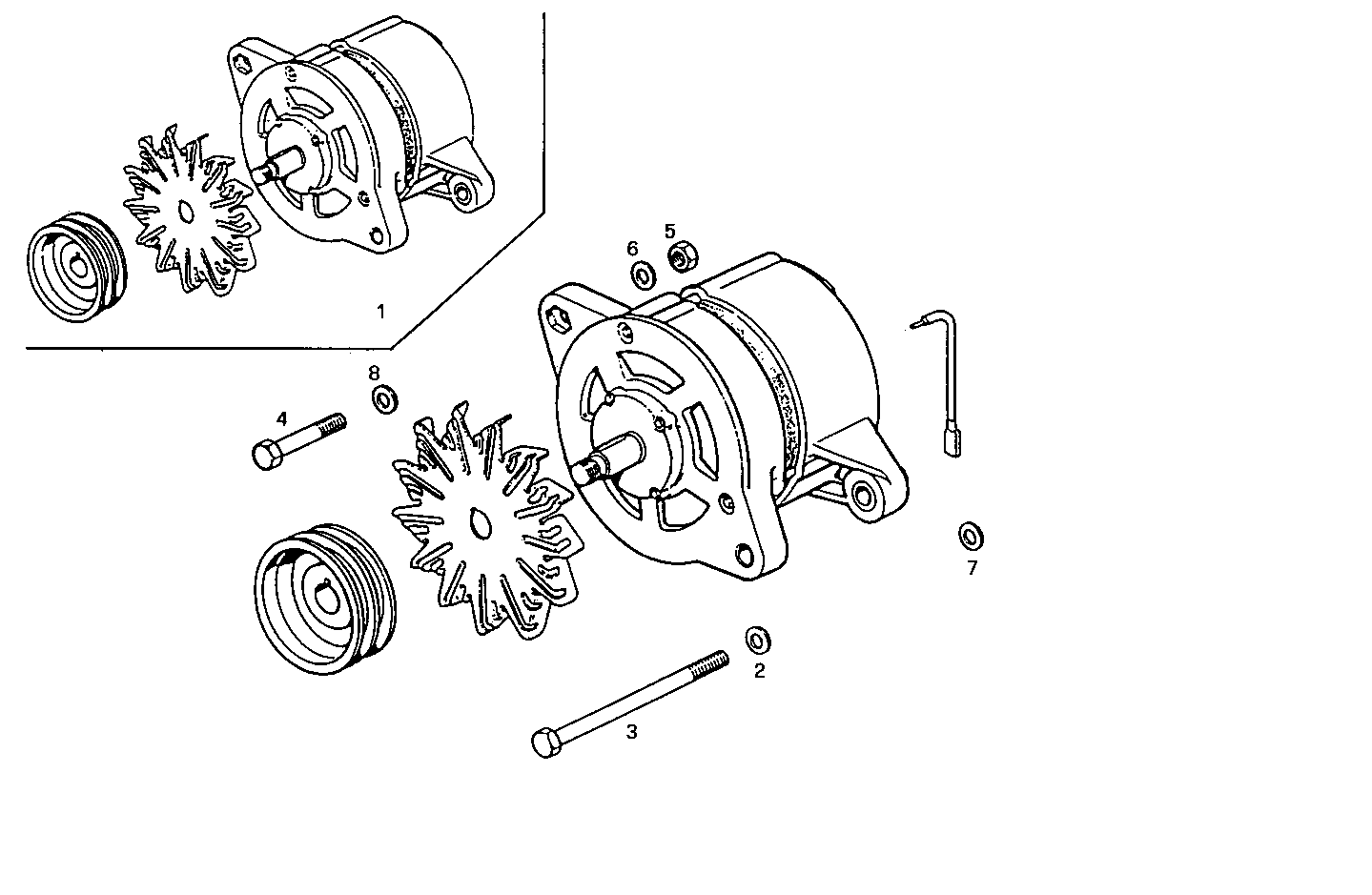 SELF-REGULATED ALTERNATOR - 8065SU00.00 8065SU00 parts diagram