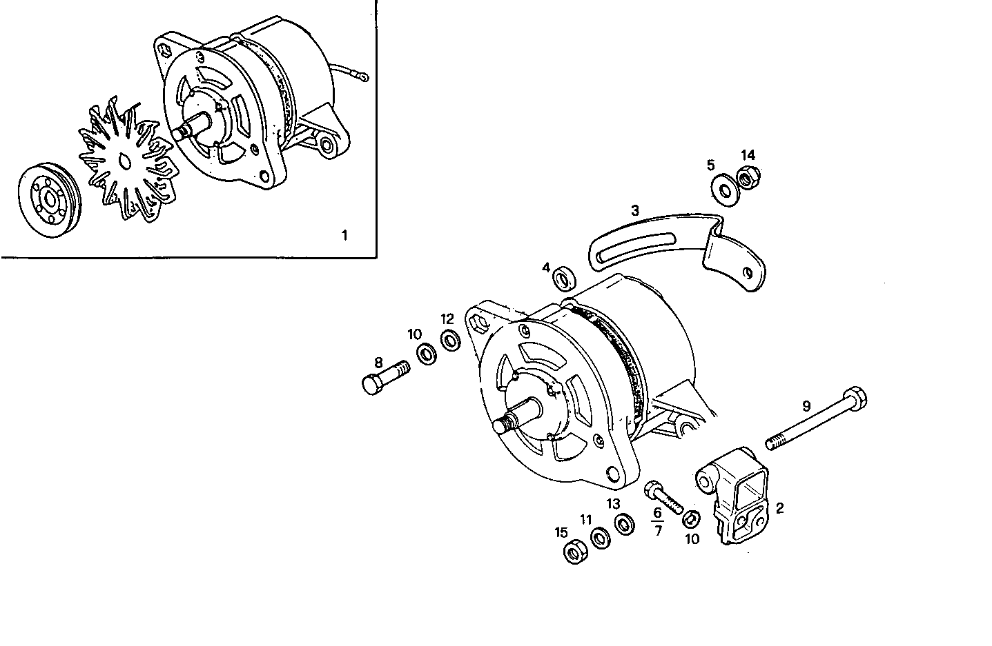 SELF-REGULATED ALTERNATOR - 8141E00.00 8141E00 parts diagram