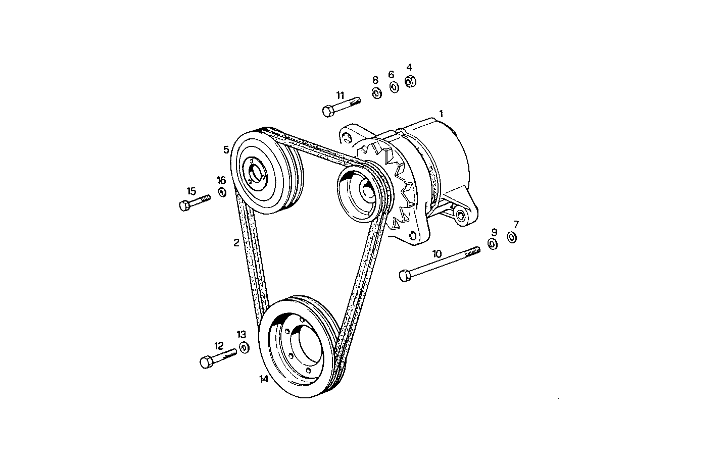 SELF-REGULATED ALTERNATOR - 8045E00.50 8045E00 parts diagram