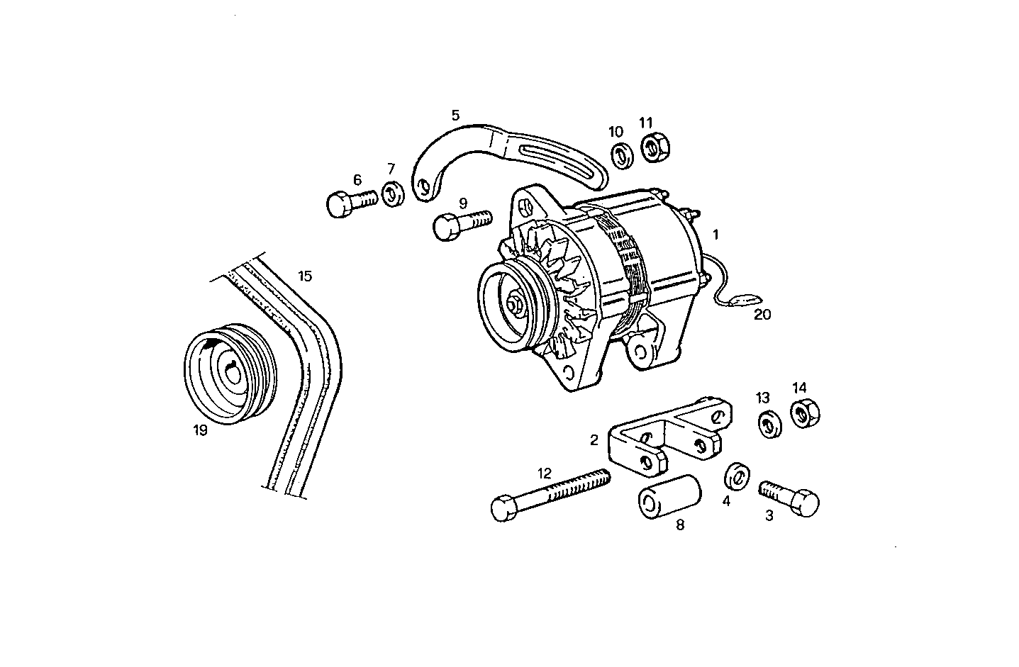 SELF-REGULATED ALTERNATOR - 7450i10.05 7450i10 parts diagram