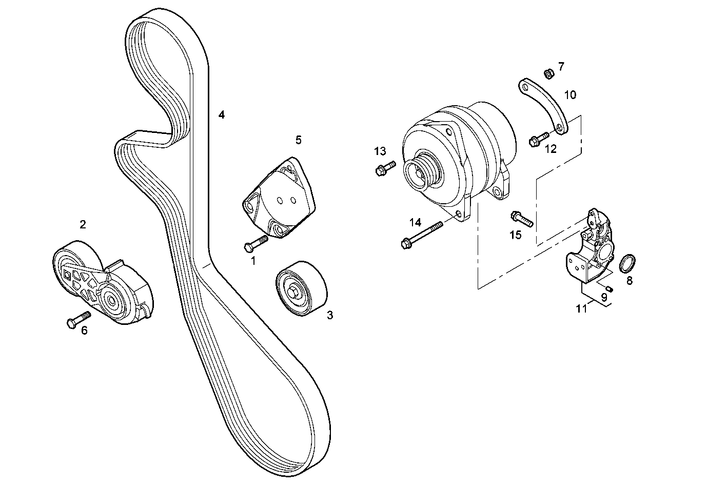 BELT STRETCHER - N67MSTD20.00 NEF 6 mechanic. - TIER 2 parts diagram