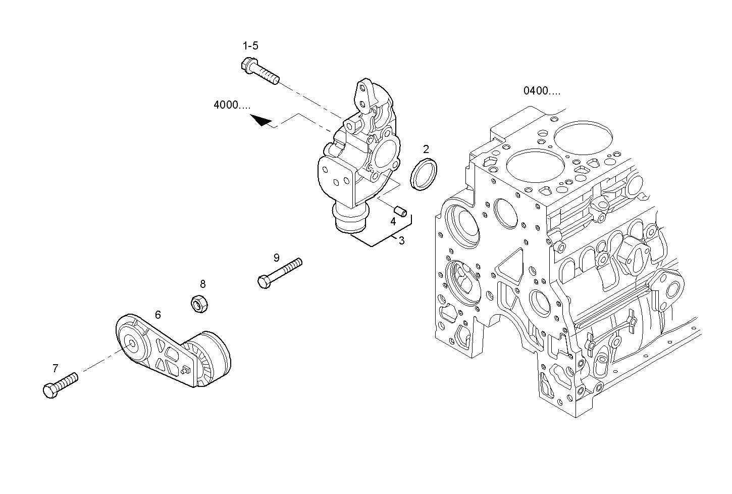 BELT STRETCHER - N67MNTD23.00 NEF 6 mechanic. - TIER 2 parts diagram