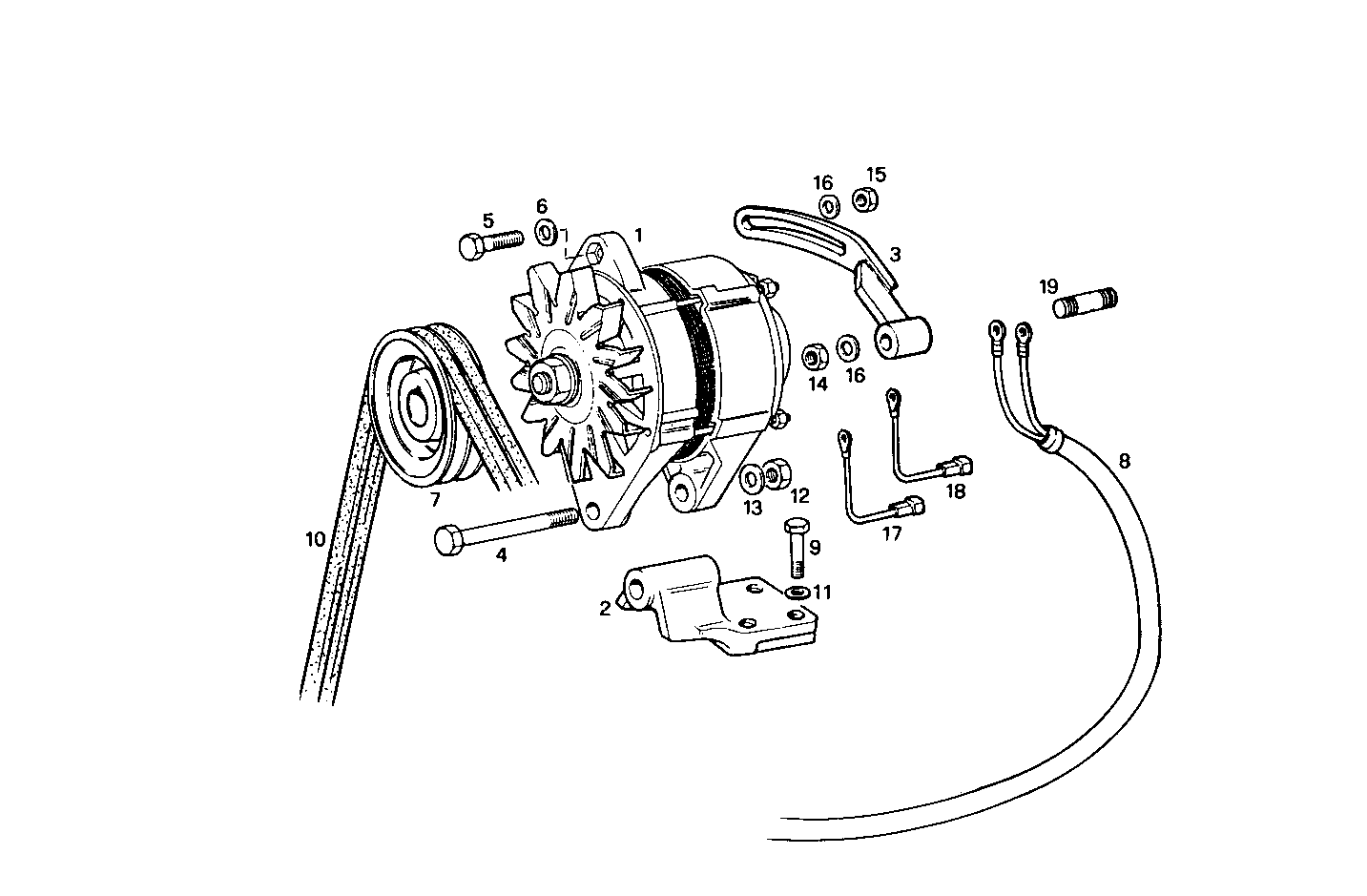 SELF-REGULATED ALTERNATOR - 8281SM32.10 8281SM32 parts diagram