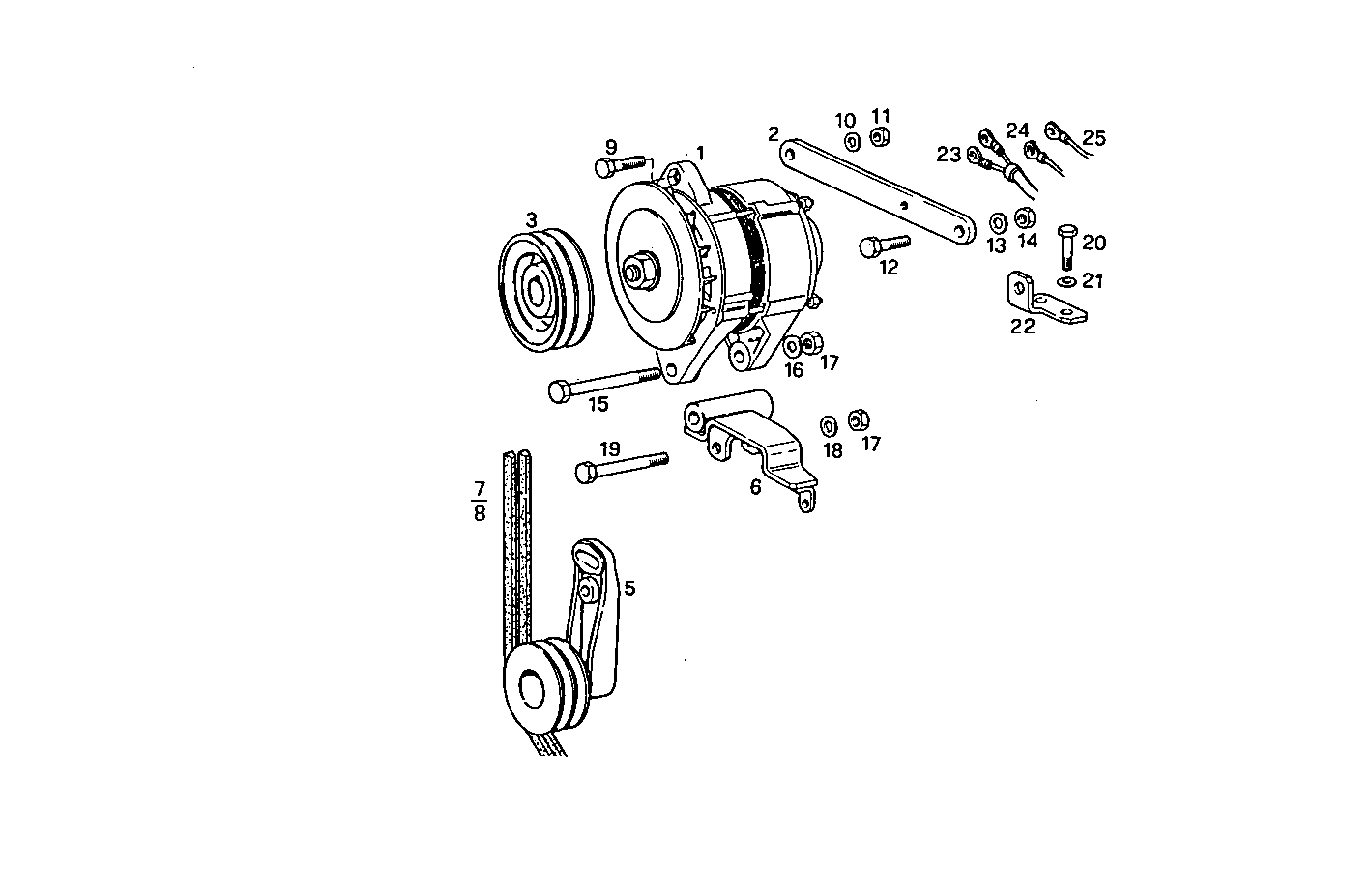 SELF-REGULATED ALTERNATOR - 8210SRM38.10 8210SRM38 parts diagram
