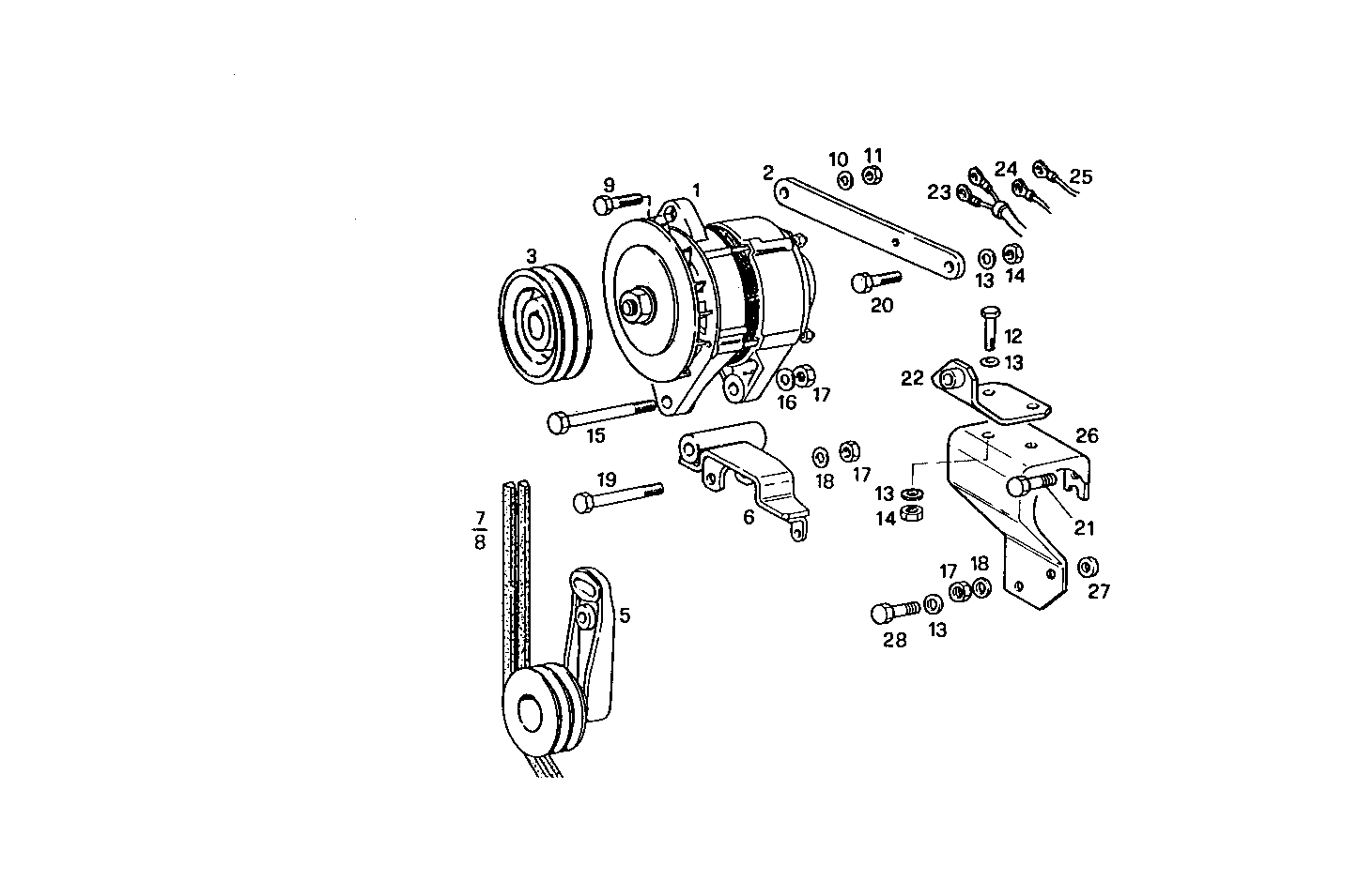 SELF-REGULATED ALTERNATOR - 8210SRM36.32 8210SRM36 parts diagram