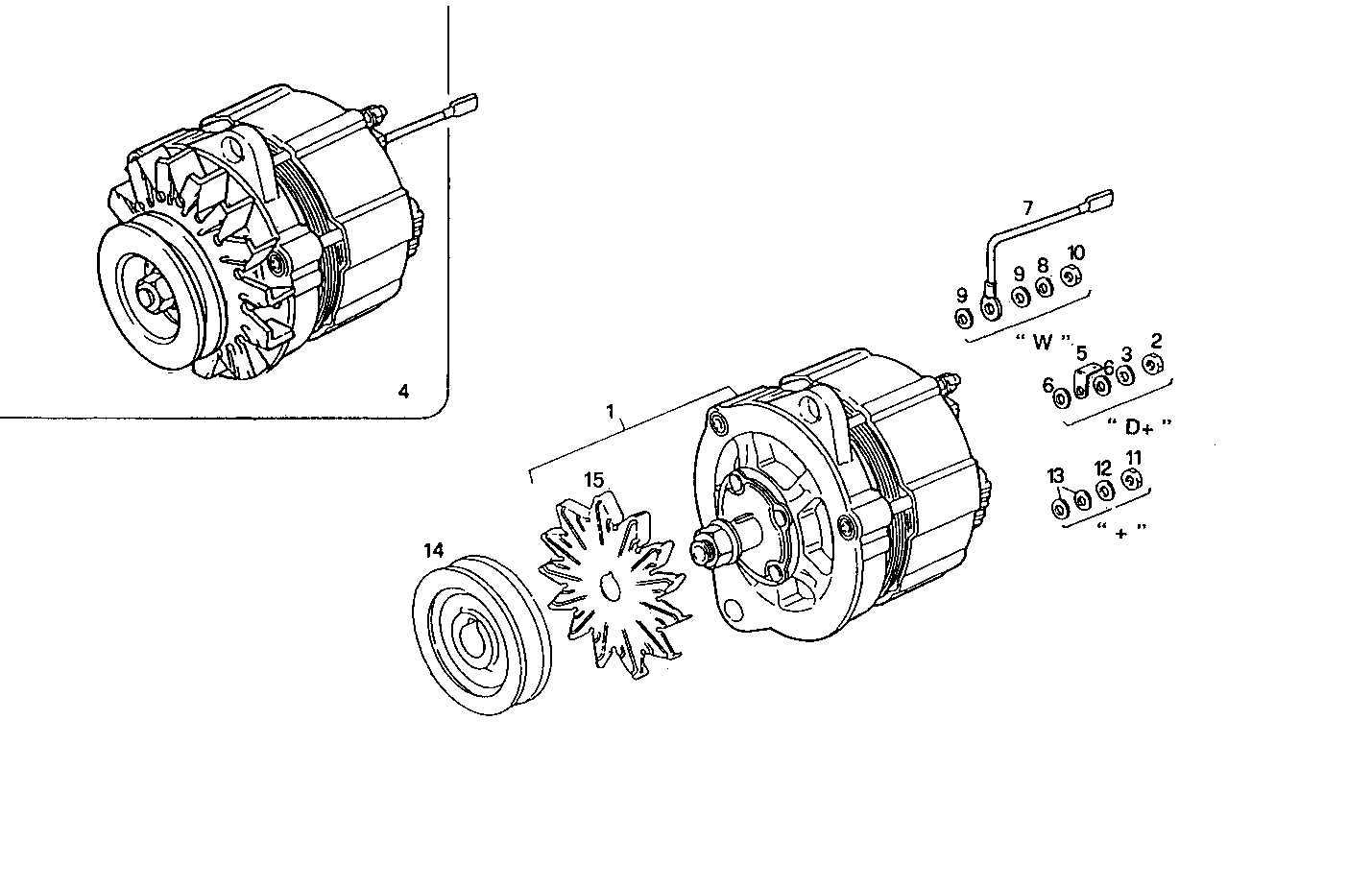 SELF-REGULATED ALTERNATOR - 8281M32.10 8281M32 parts diagram