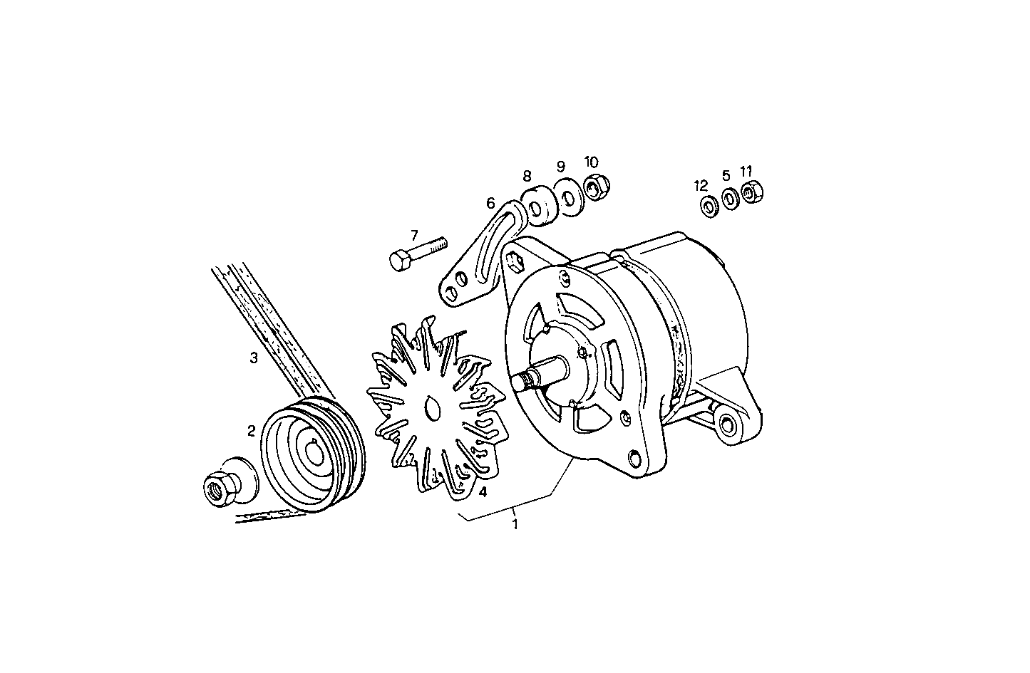 SELF-REGULATED ALTERNATOR - 8361SM21.01A550 8361SM21 parts diagram