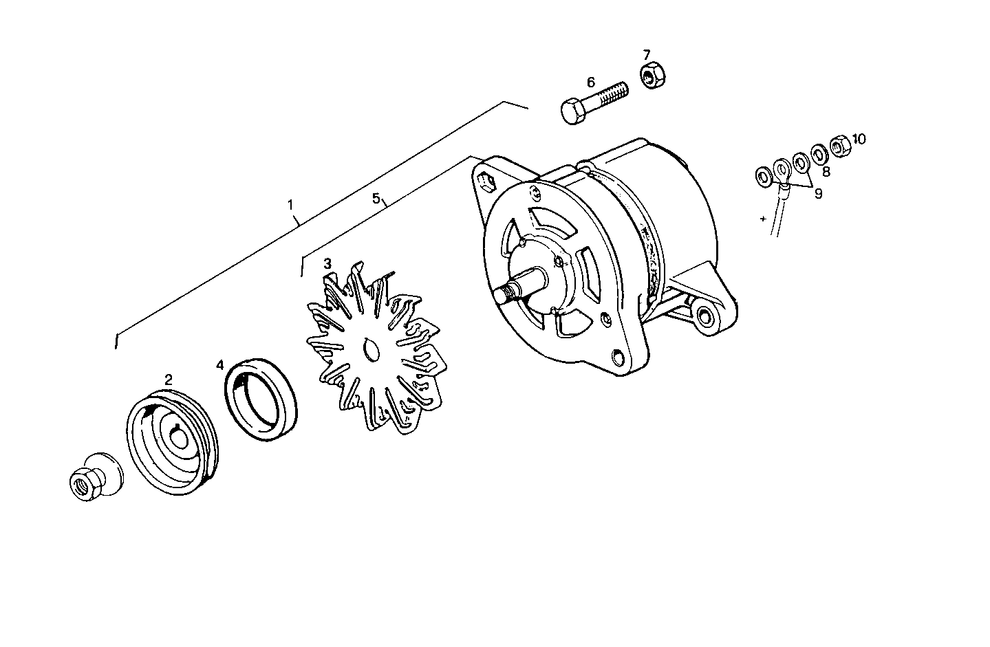 SELF-REGULATED ALTERNATOR - GE8045M08.00A60S GE8045M08 parts diagram