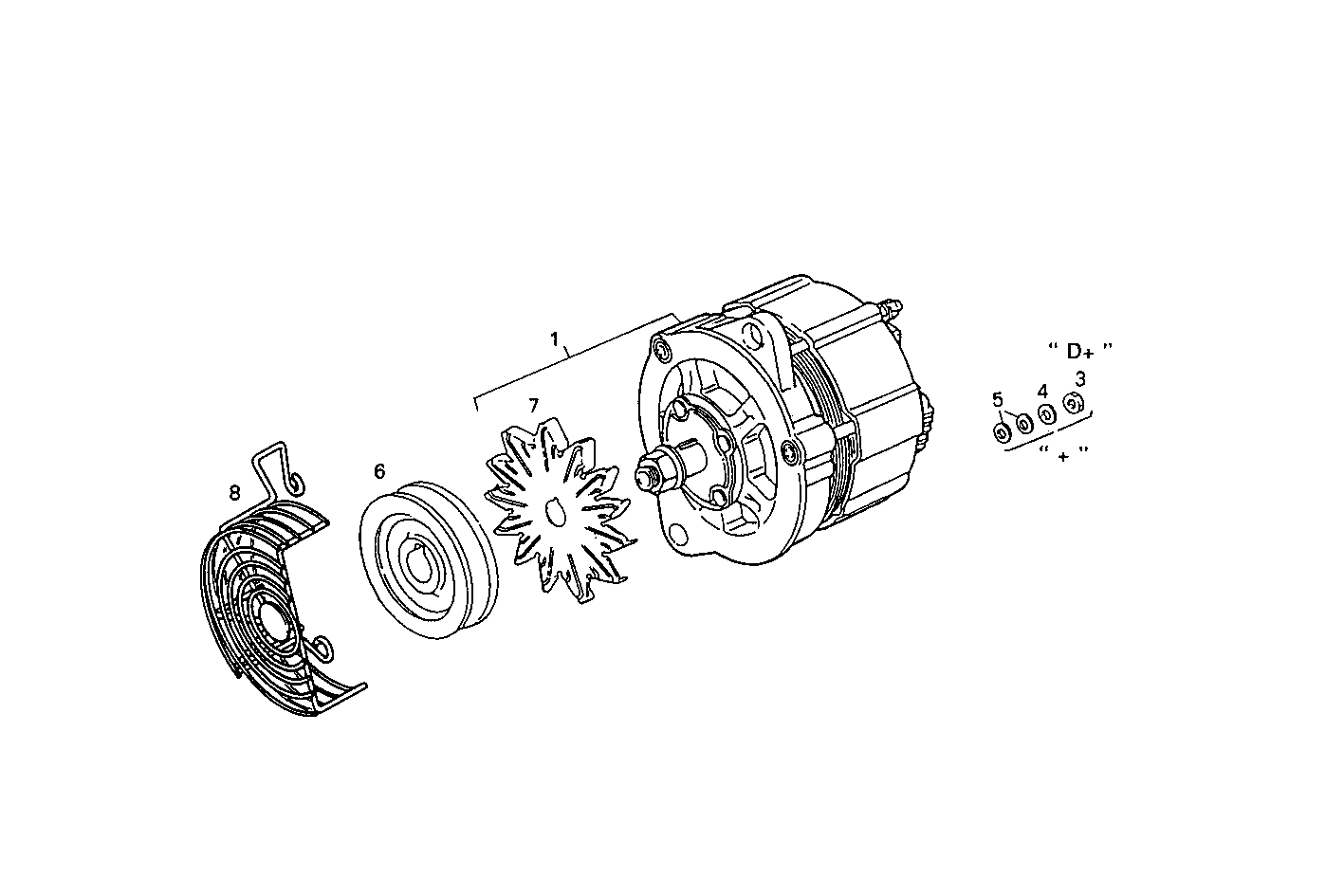 SELF-REGULATED ALTERNATOR - 8210M22.10 8210M22 parts diagram