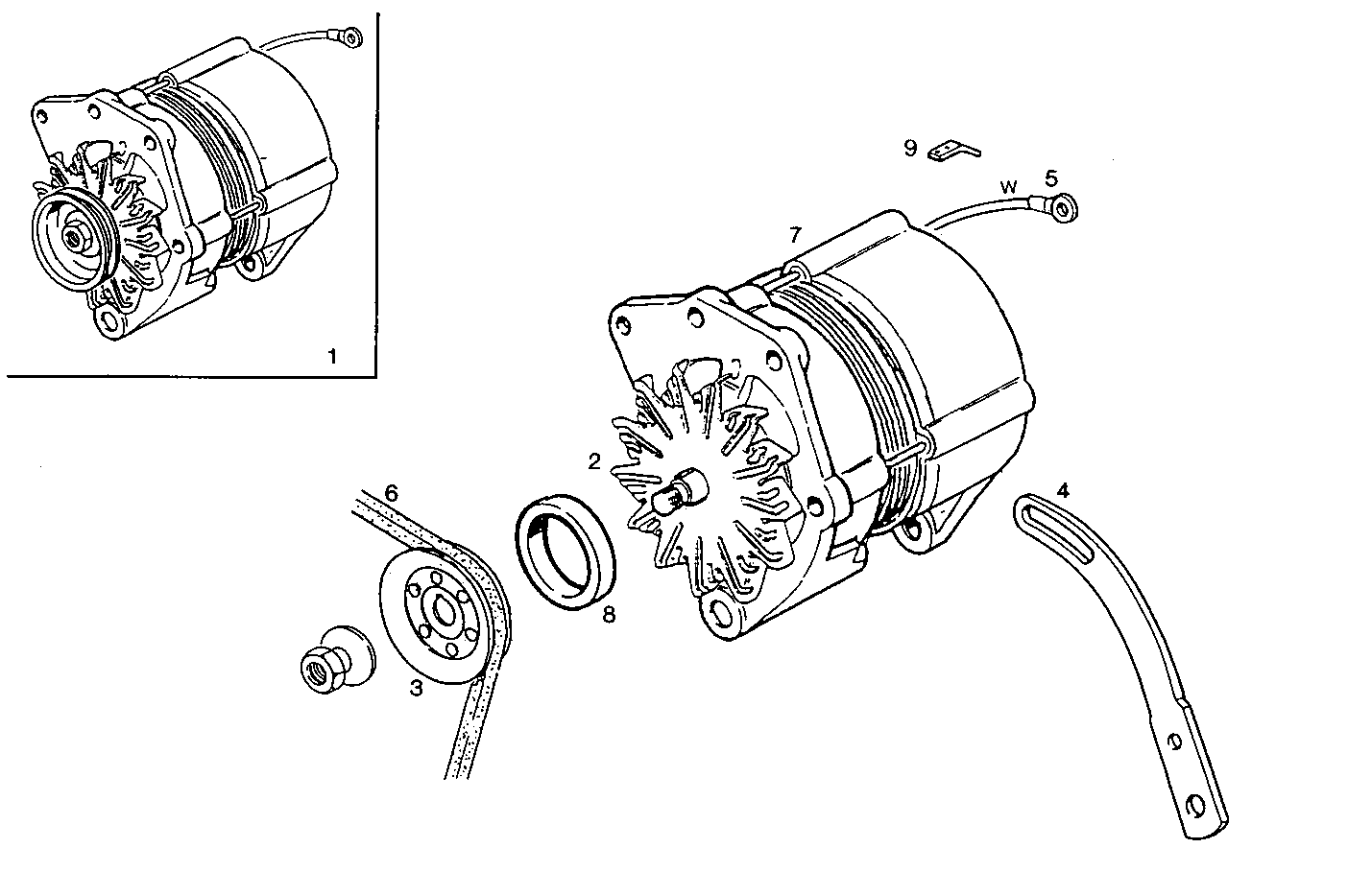 SELF-REGULATED ALTERNATOR - 8210SRi10.00 8210SRi10 parts diagram