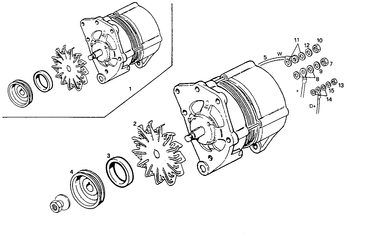 SELF-REGULATED ALTERNATOR - 8361SRi13.00 8361SRi13 parts diagram