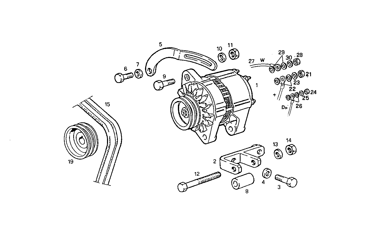 SELF-REGULATED ALTERNATOR - 7450i10.05 7450i10 parts diagram