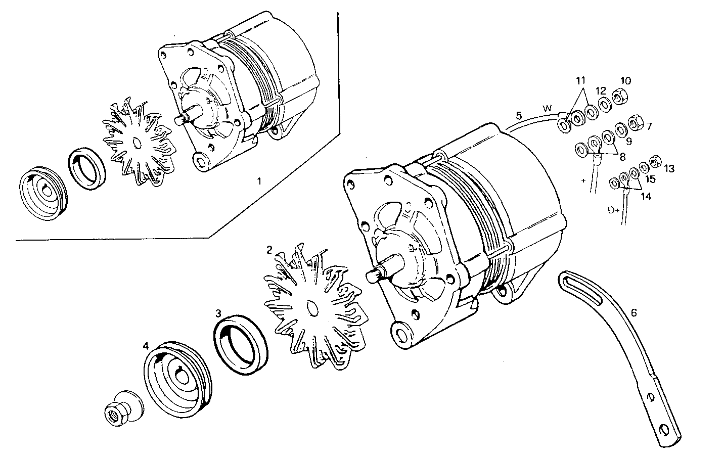 SELF-REGULATED ALTERNATOR - 8361Si11.05 8361Si11 parts diagram